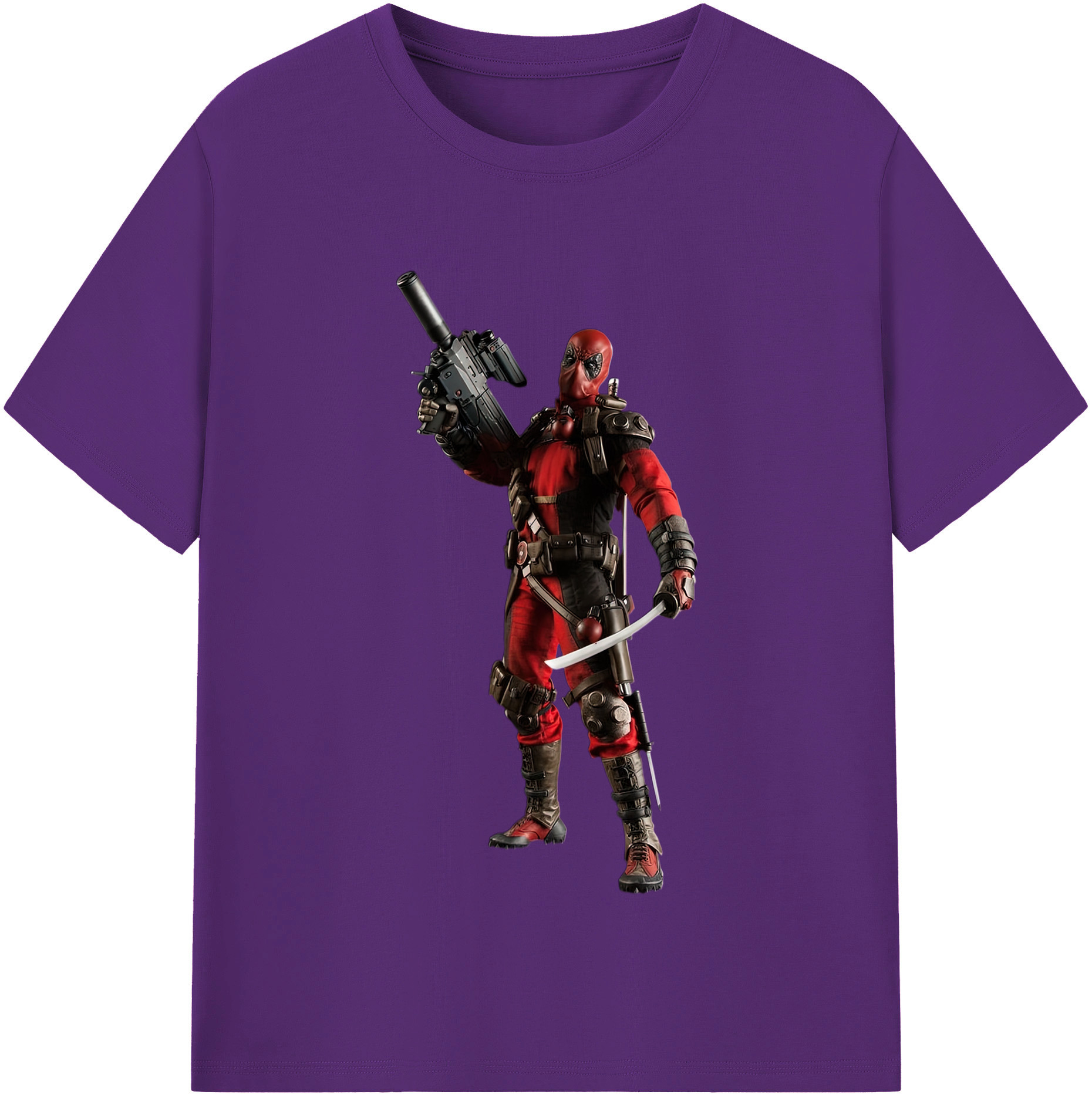 （画像用） Deadpool デッドプール 綿100％半袖Tシャツ（フロントプリント）