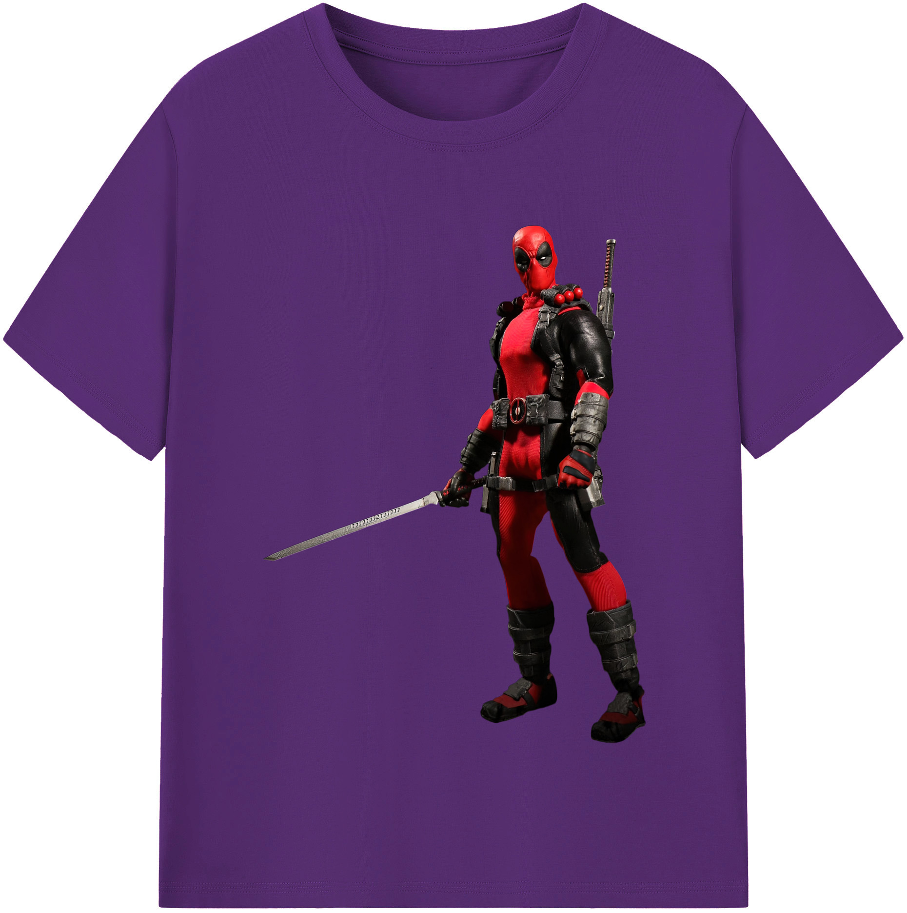 （画像用） Deadpool デッドプール 綿100％半袖Tシャツ（フロントプリント）