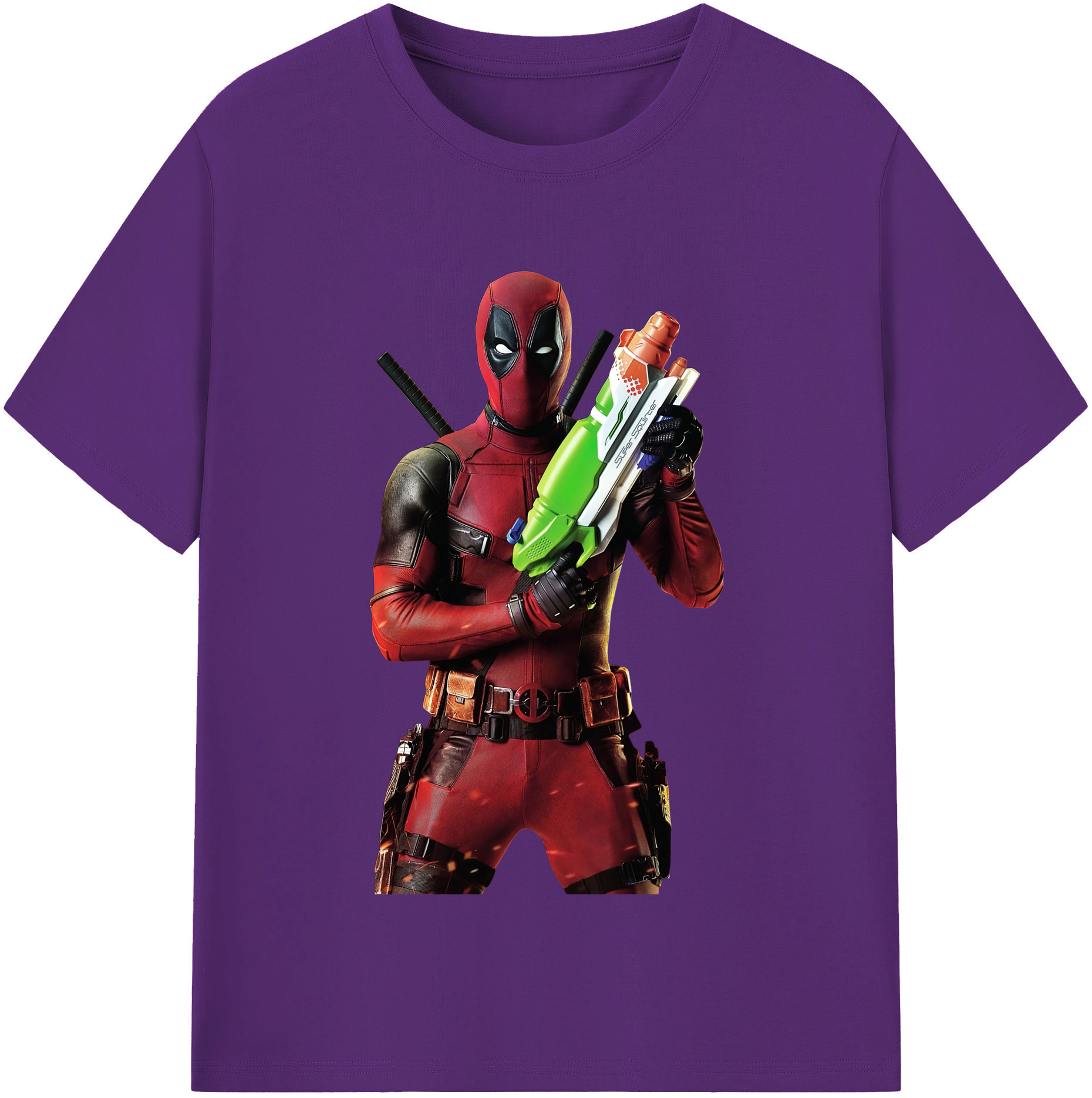 （画像用） Deadpool デッドプール 綿100％半袖Tシャツ（フロントプリント）