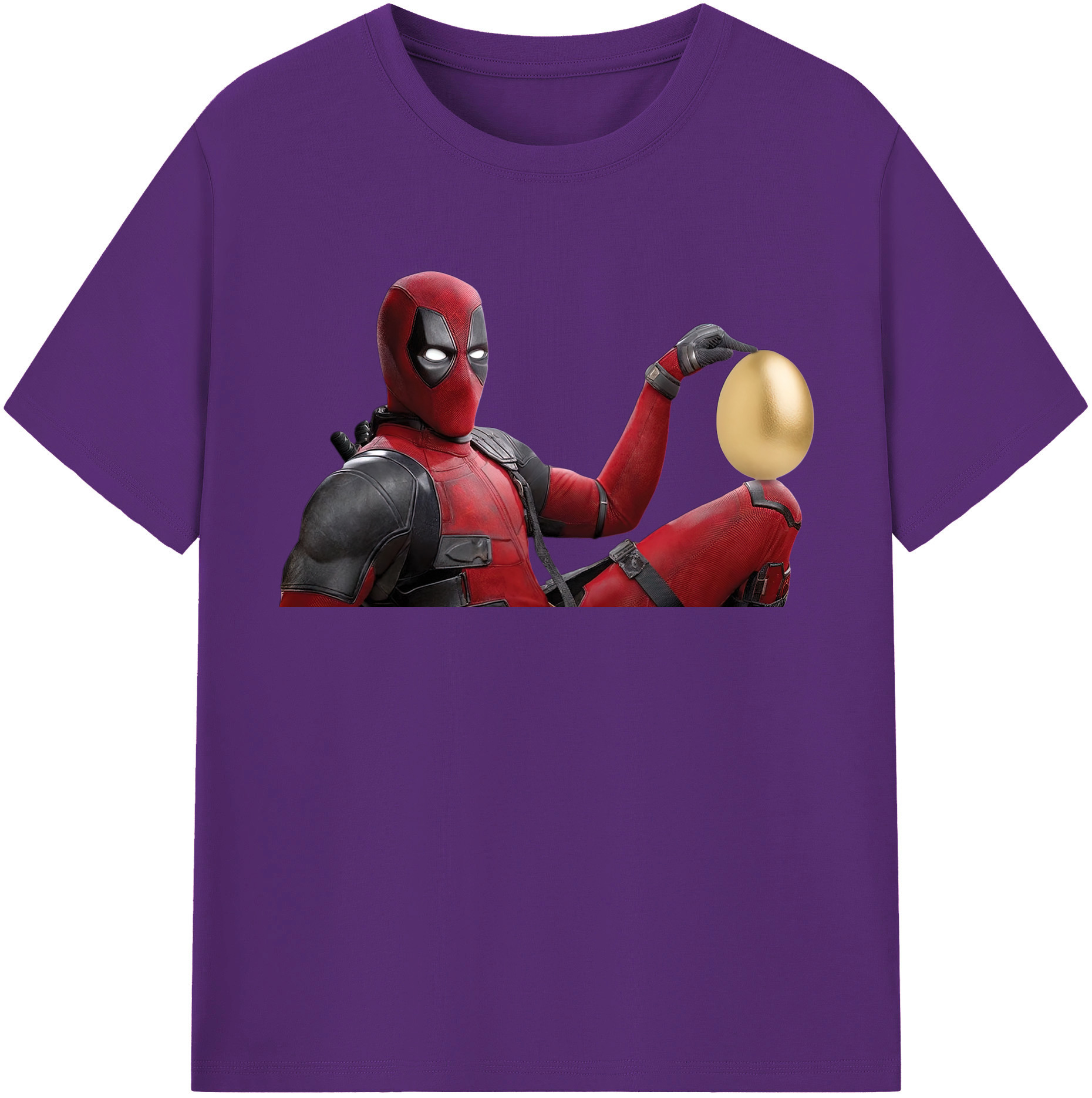 （画像用） Deadpool デッドプール 綿100％半袖Tシャツ（フロントプリント）