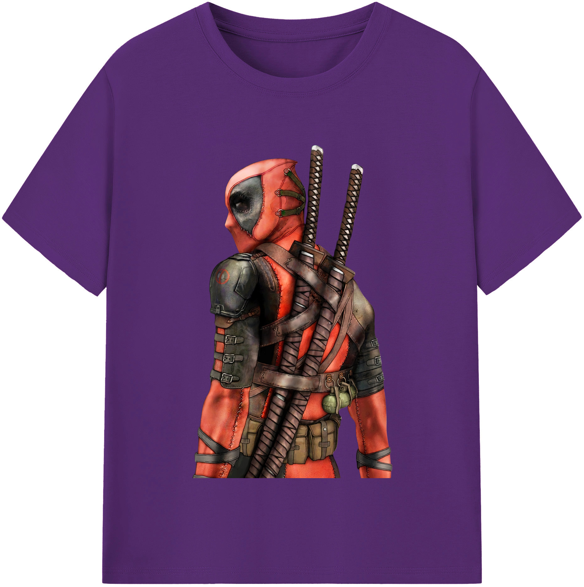 （画像用） Deadpool デッドプール 綿100％半袖Tシャツ（フロントプリント）