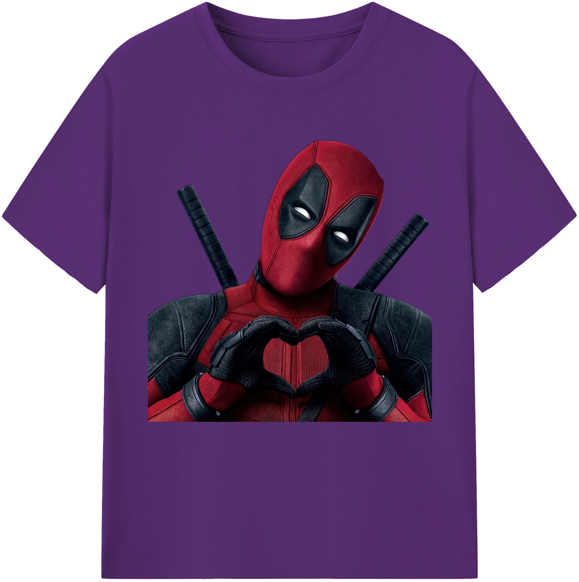 （画像用） Deadpool デッドプール 綿100％半袖Tシャツ（フロントプリント）