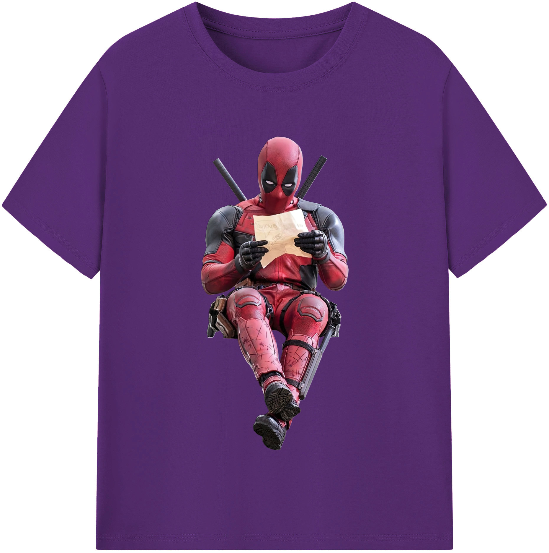 （画像用） Deadpool デッドプール 綿100％半袖Tシャツ（フロントプリント）