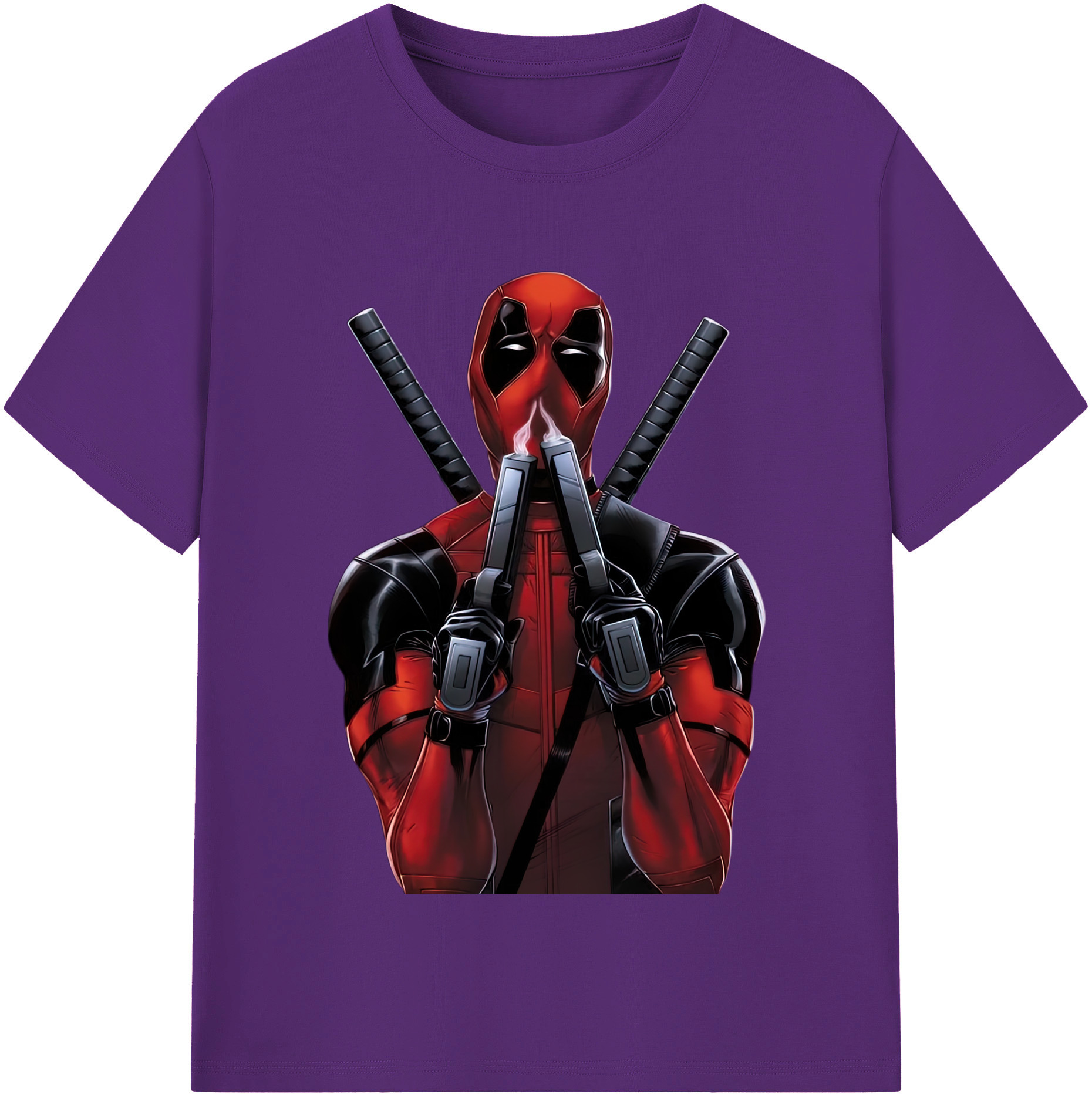 （画像用） Deadpool デッドプール 綿100％半袖Tシャツ（フロントプリント）