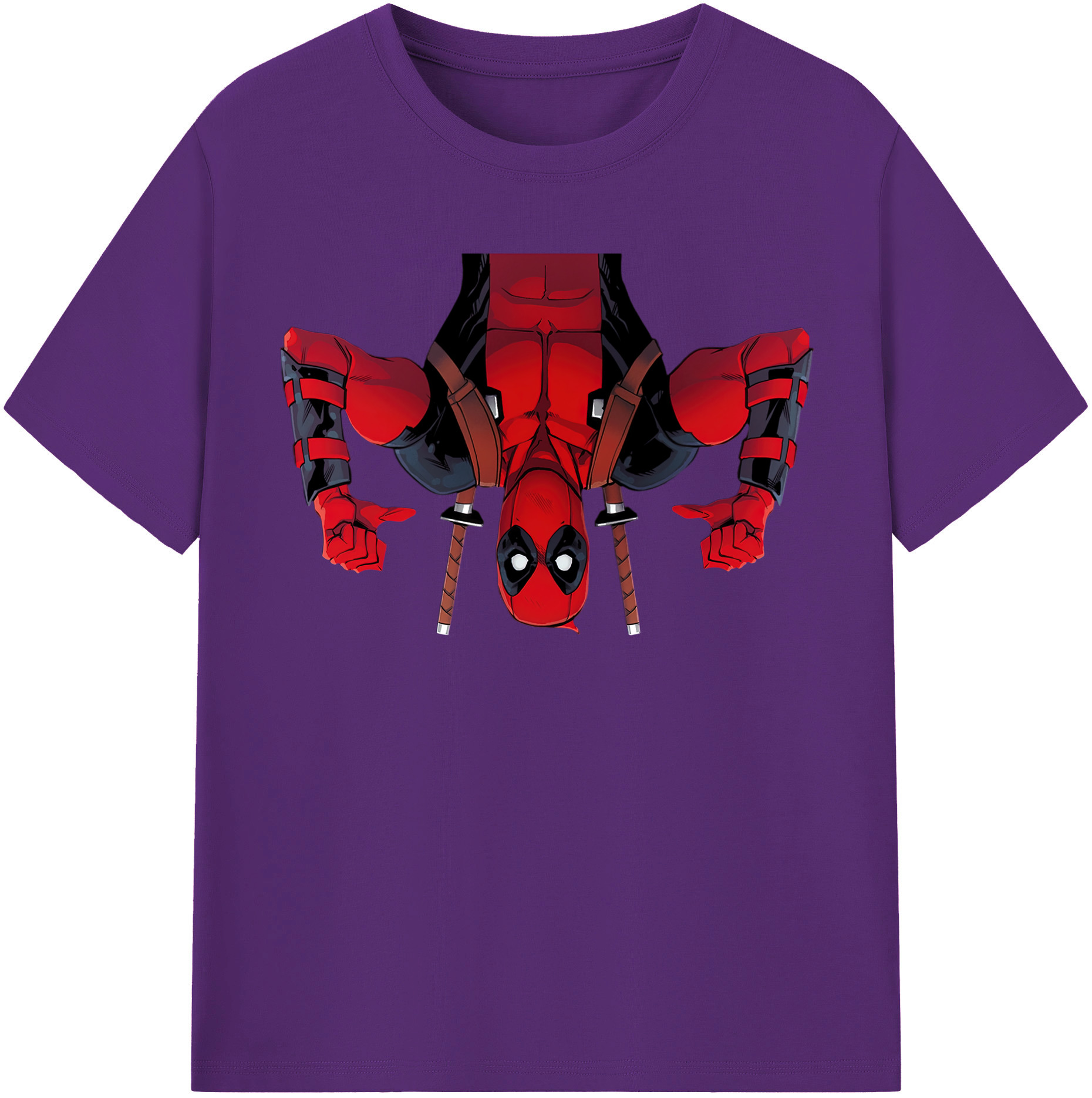 （画像用） Deadpool デッドプール 綿100％半袖Tシャツ（フロントプリント）