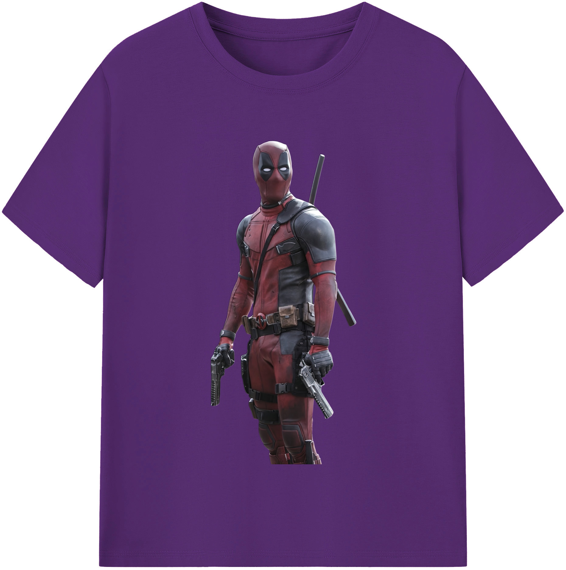 （画像用） Deadpool デッドプール 綿100％半袖Tシャツ（フロントプリント）
