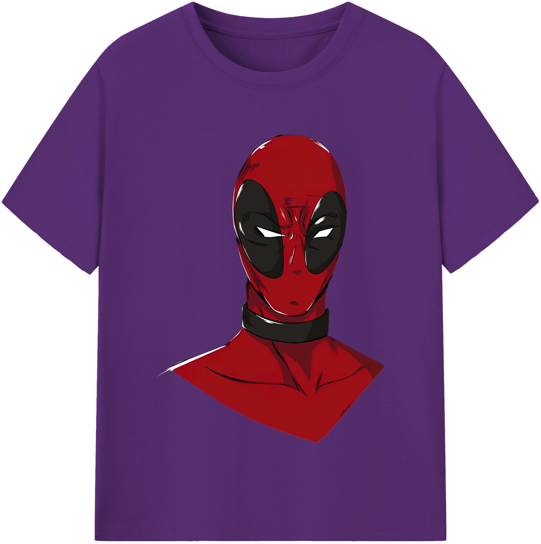 （画像用） Deadpool デッドプール 綿100％半袖Tシャツ（フロントプリント）