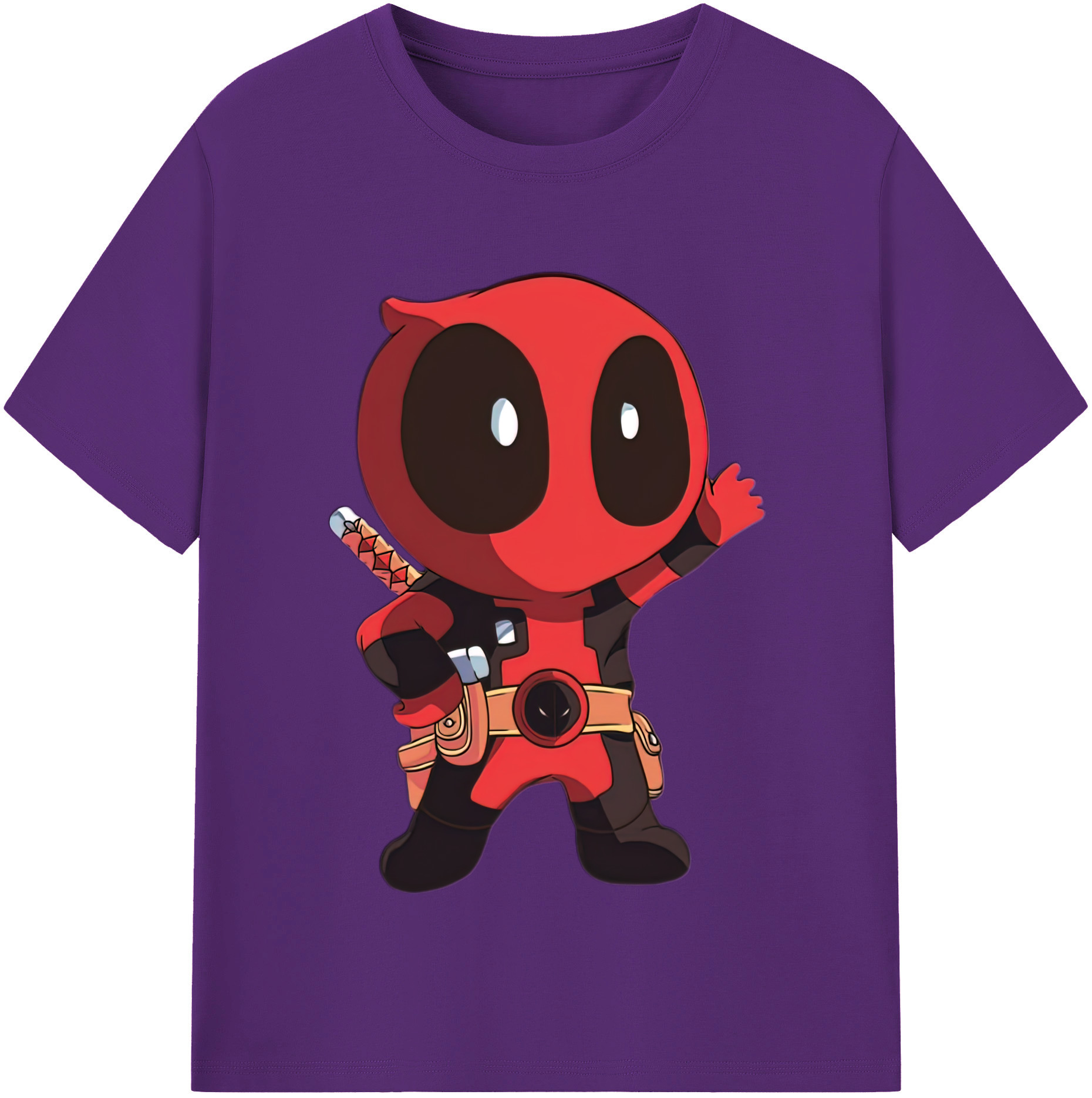 （画像用） Deadpool デッドプール 綿100％半袖Tシャツ（フロントプリント）