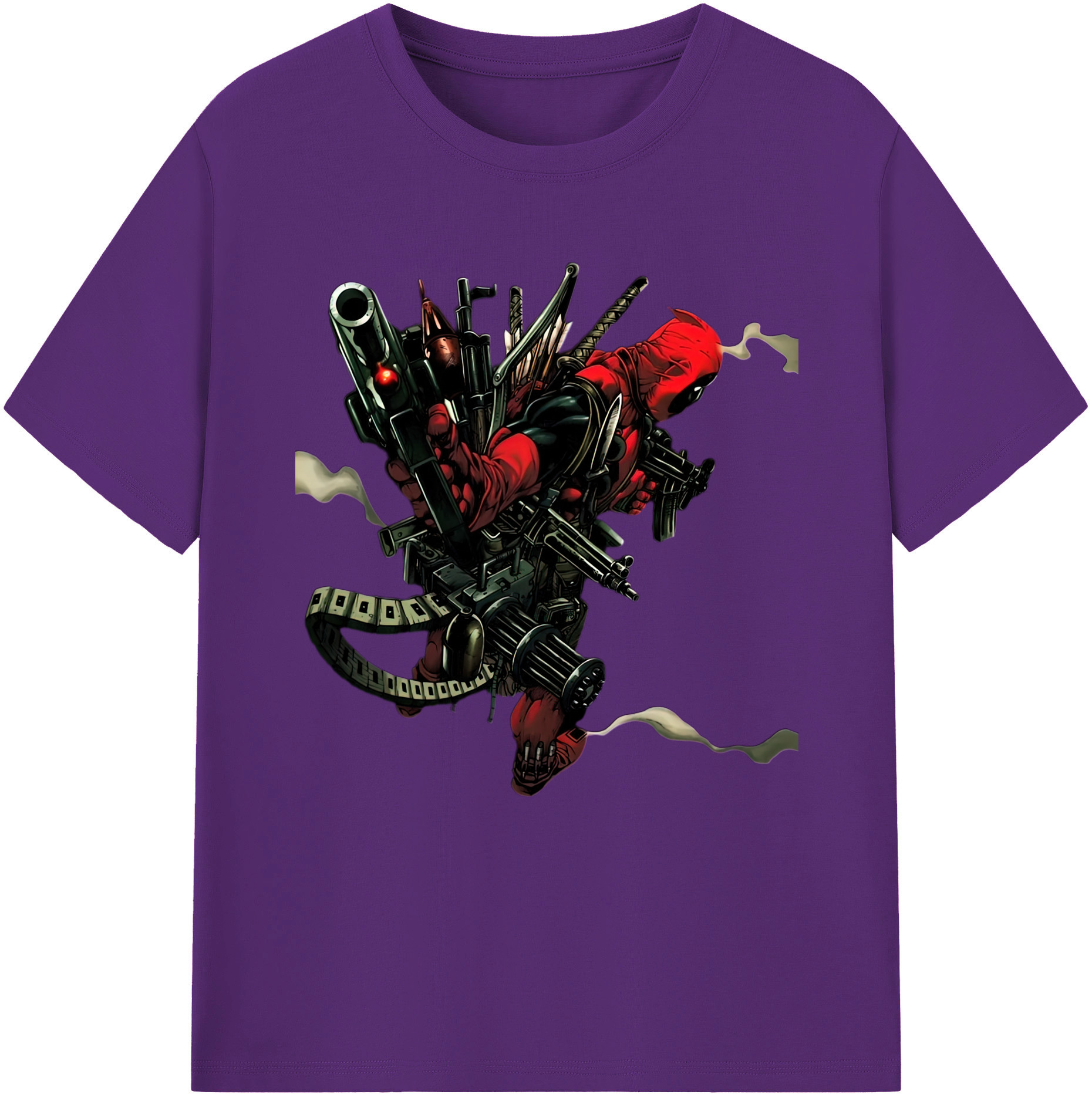（画像用） Deadpool デッドプール 綿100％半袖Tシャツ（フロントプリント）