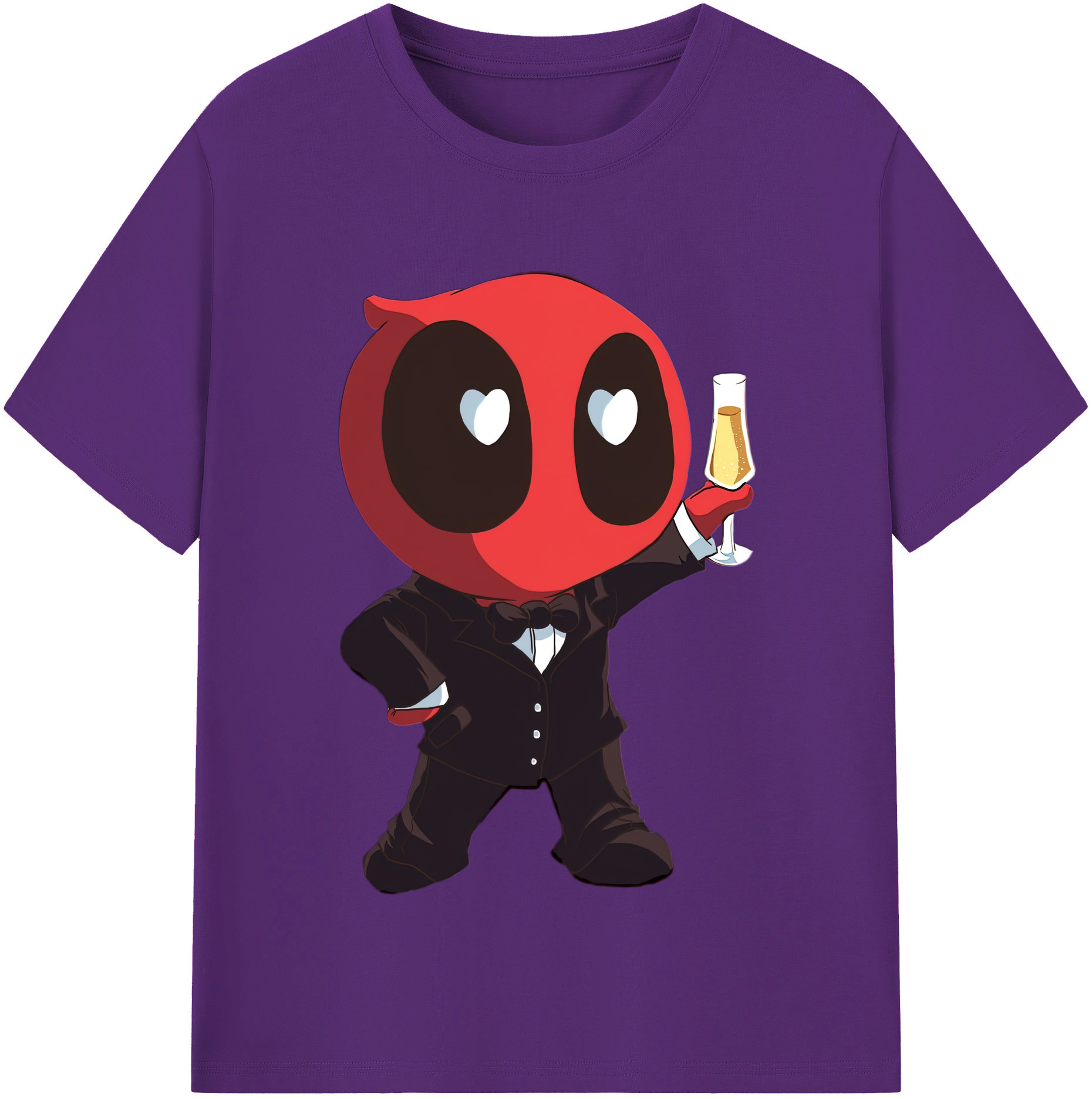 （画像用） Deadpool デッドプール 綿100％半袖Tシャツ（フロントプリント）