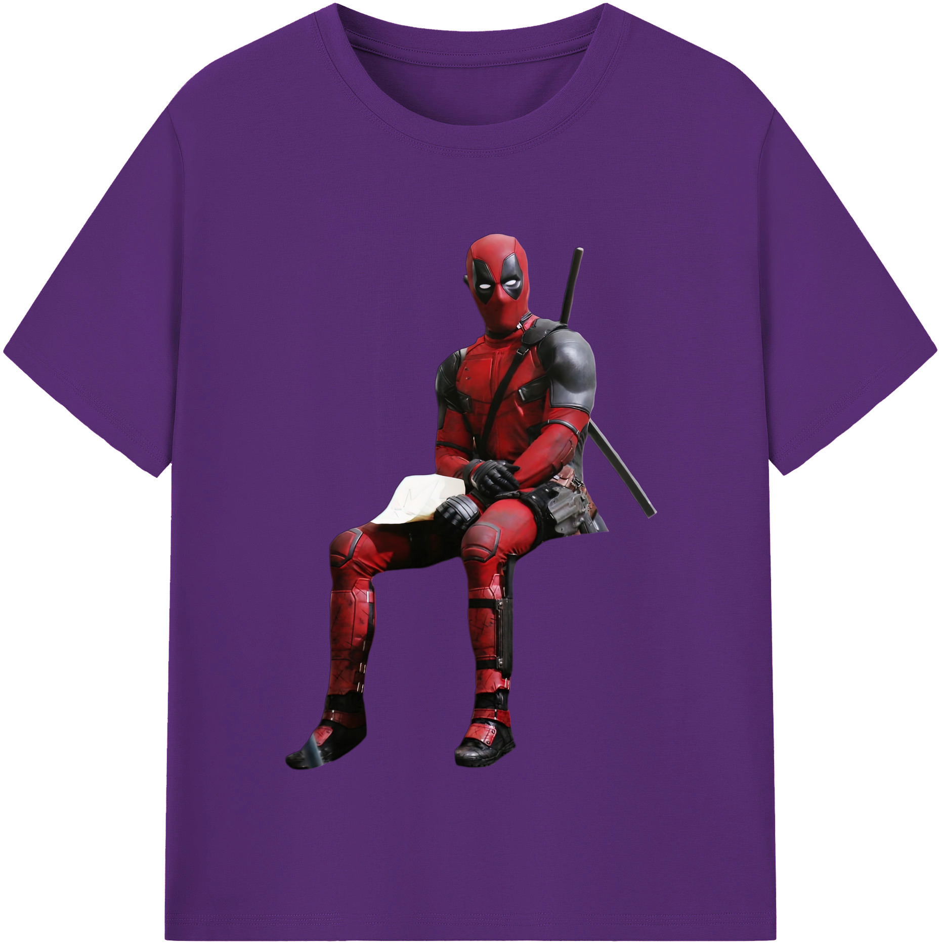 （画像用） Deadpool デッドプール 綿100％半袖Tシャツ（フロントプリント）