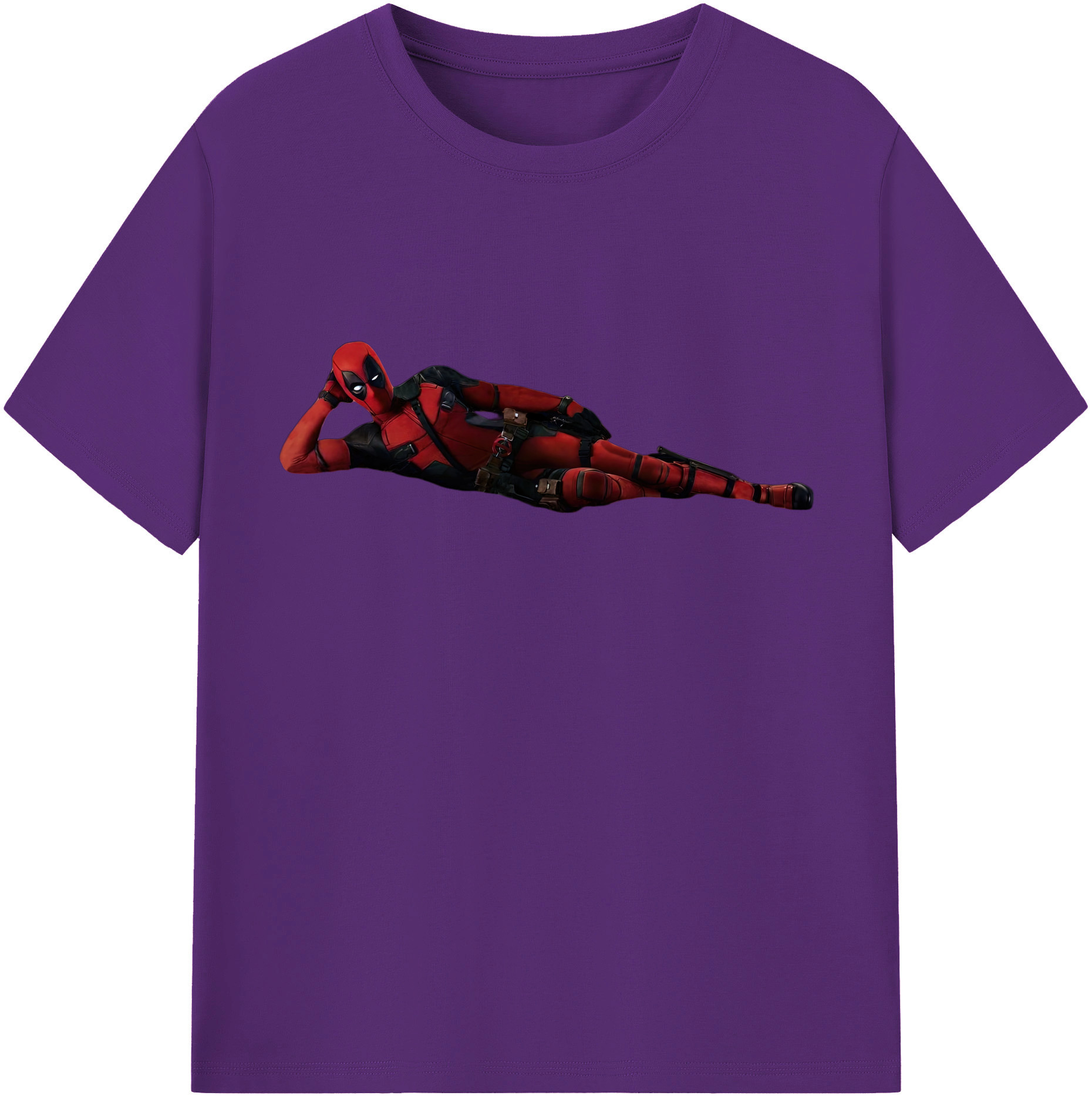 （画像用） Deadpool デッドプール 綿100％半袖Tシャツ（フロントプリント）