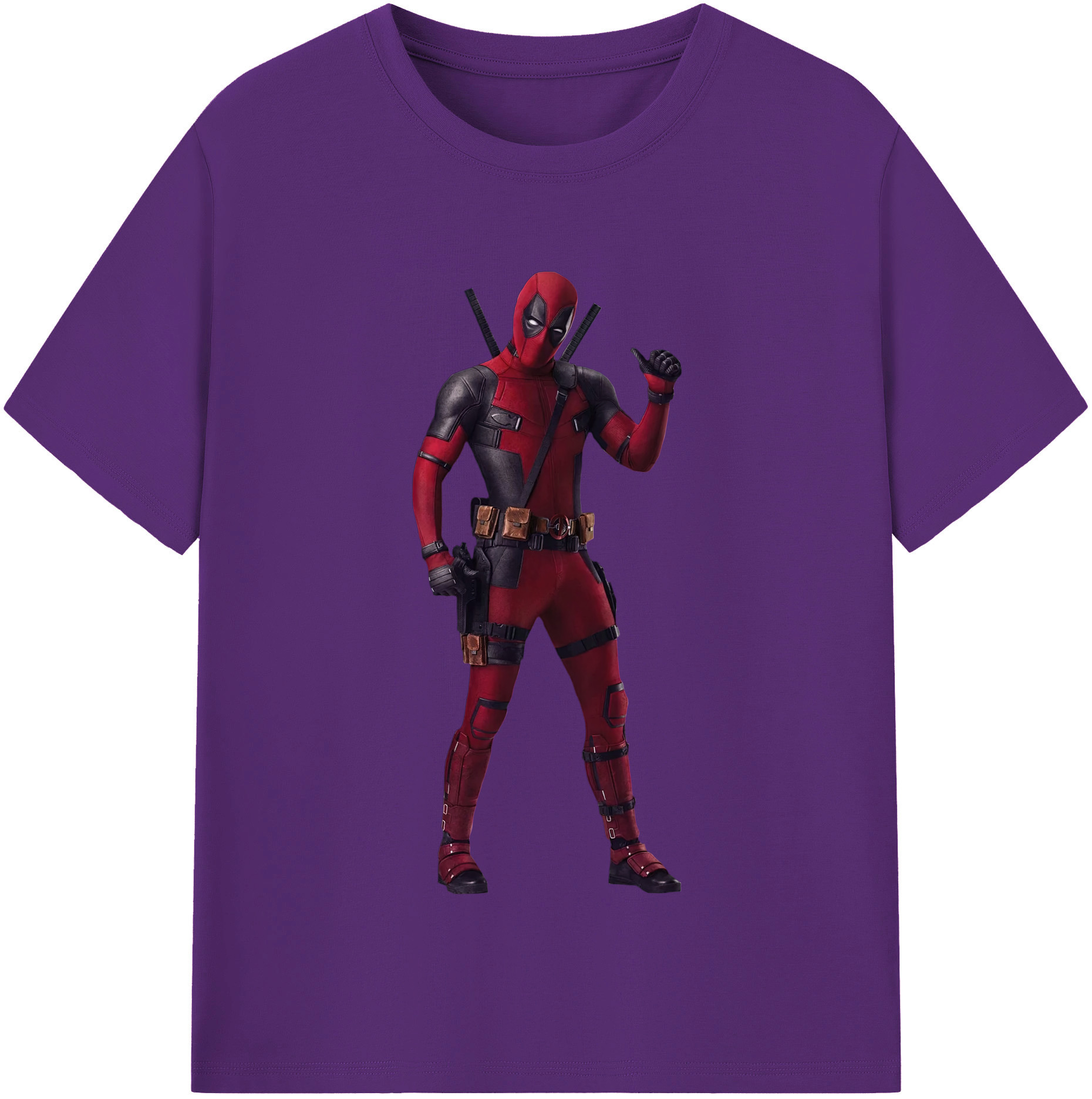 （画像用） Deadpool デッドプール 綿100％半袖Tシャツ（フロントプリント）