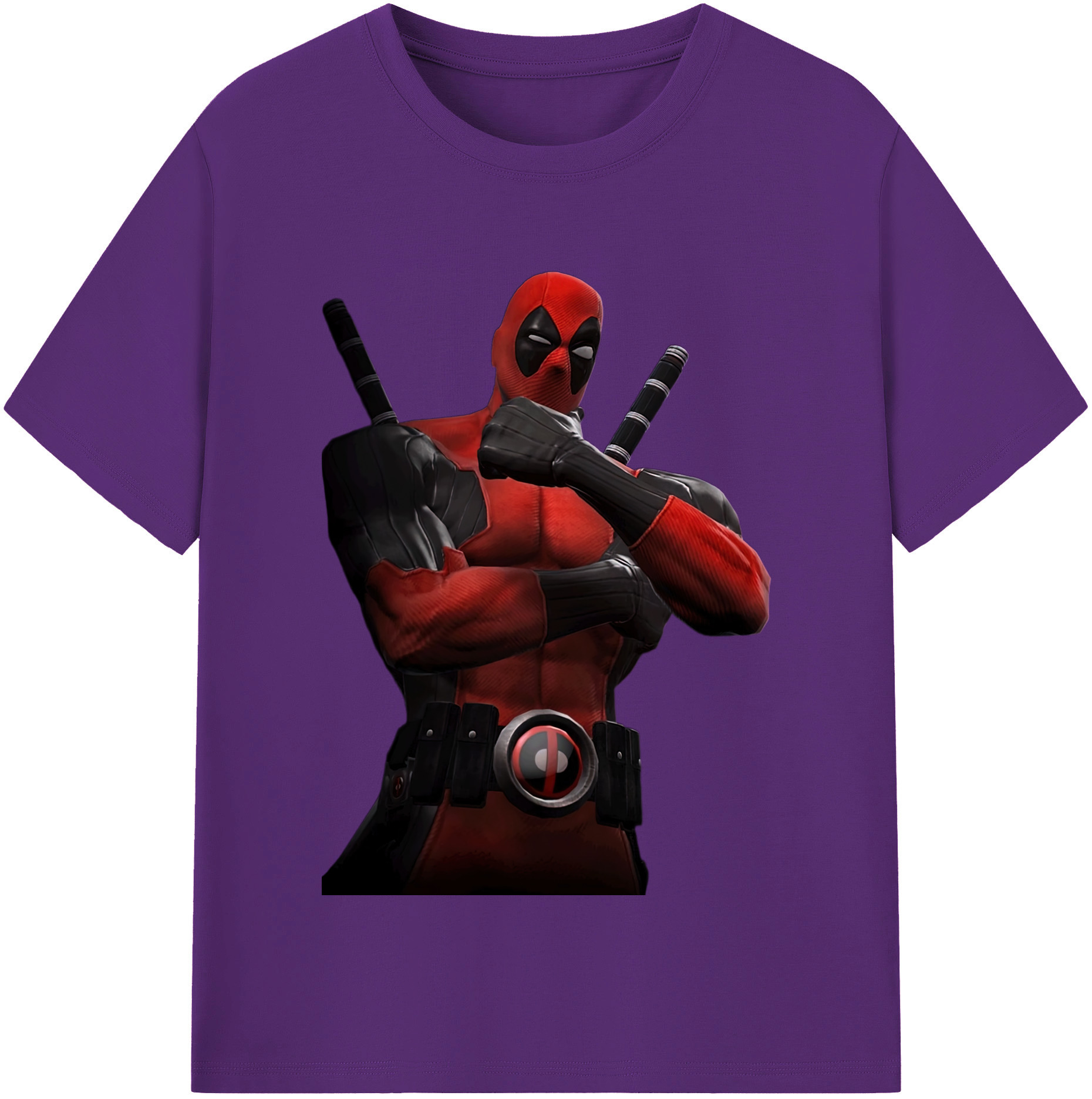 （画像用） Deadpool デッドプール 綿100％半袖Tシャツ（フロントプリント）