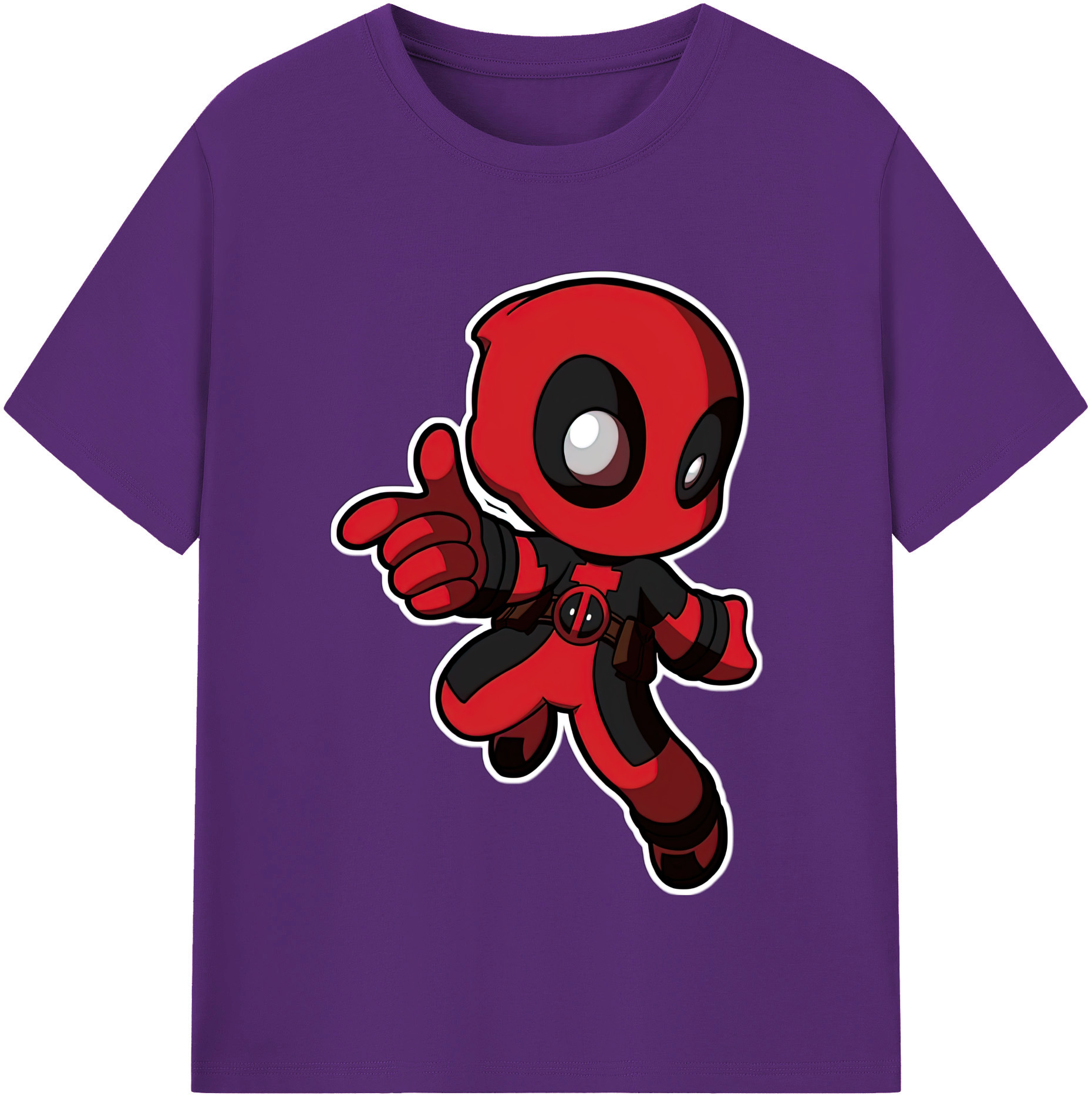 （画像用） Deadpool デッドプール 綿100％半袖Tシャツ（フロントプリント）