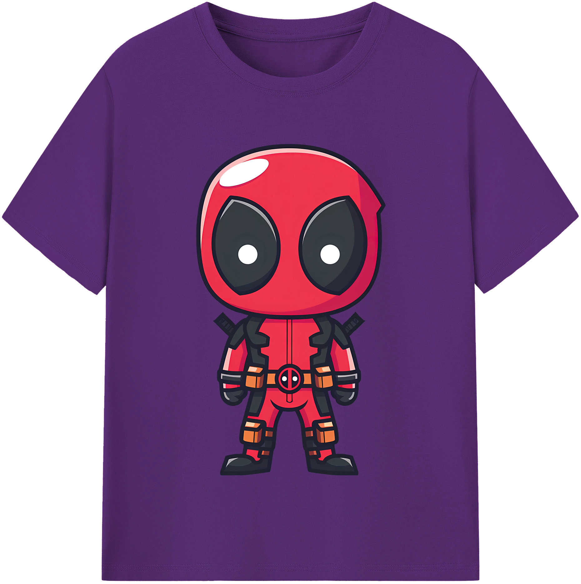 （画像用） Deadpool デッドプール 綿100％半袖Tシャツ（フロントプリント）
