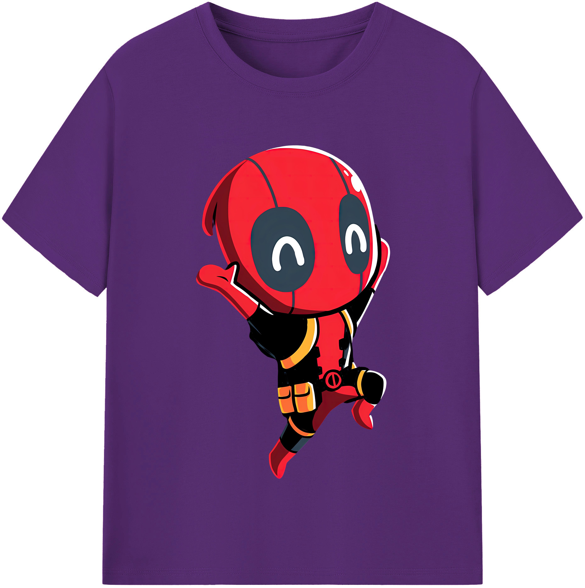 （画像用） Deadpool デッドプール 綿100％半袖Tシャツ（フロントプリント）