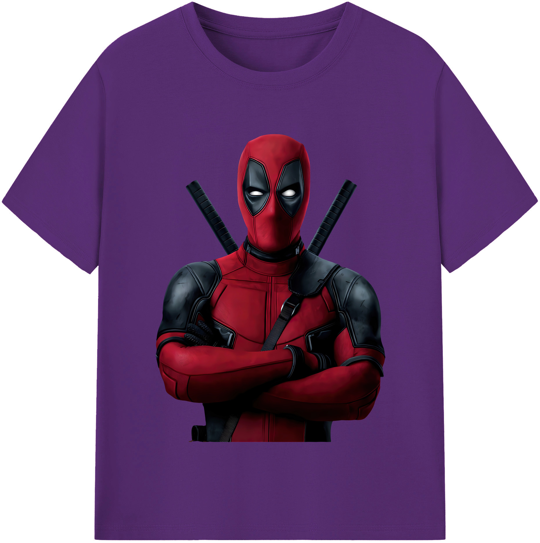 （画像用） Deadpool デッドプール 綿100％半袖Tシャツ（フロントプリント）