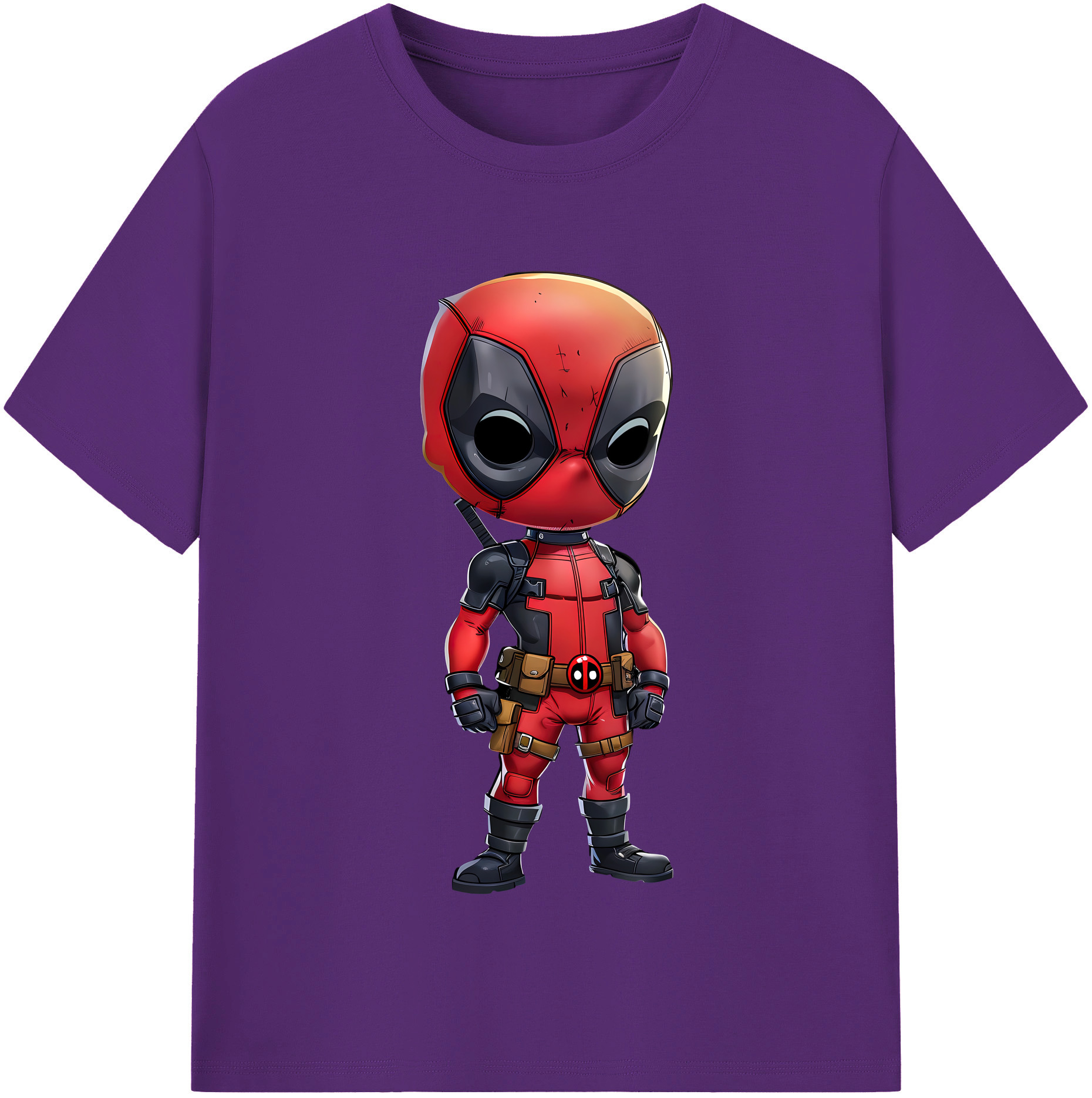 （画像用） Deadpool デッドプール 綿100％半袖Tシャツ（フロントプリント）