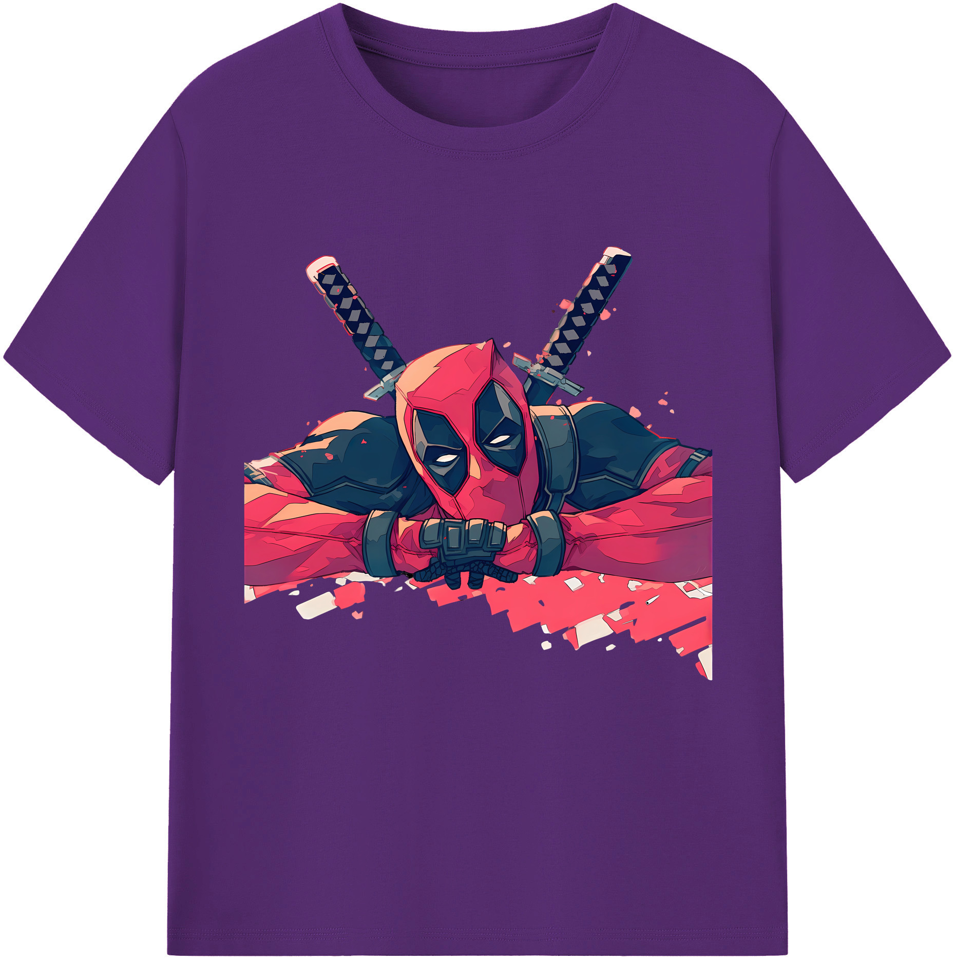 （画像用） Deadpool デッドプール 綿100％半袖Tシャツ（フロントプリント）