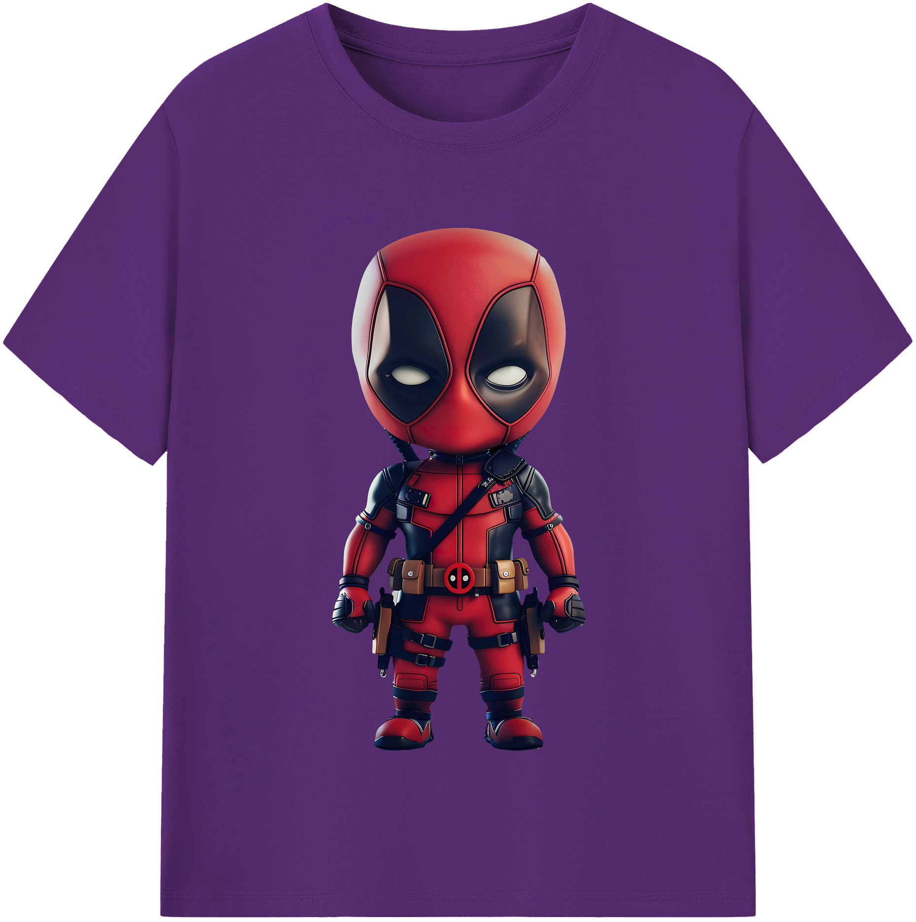 （画像用） Deadpool デッドプール 綿100％半袖Tシャツ（フロントプリント）