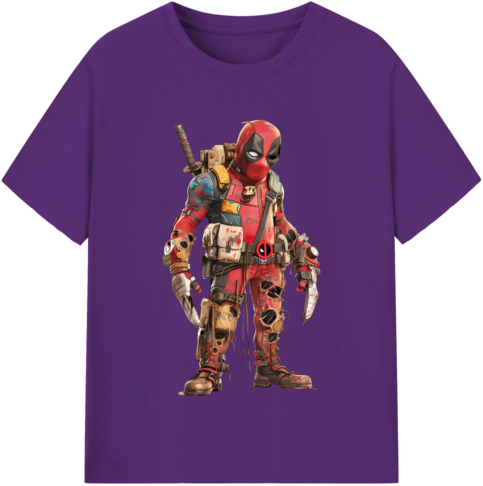 （画像用） Deadpool デッドプール 綿100％半袖Tシャツ（フロントプリント）