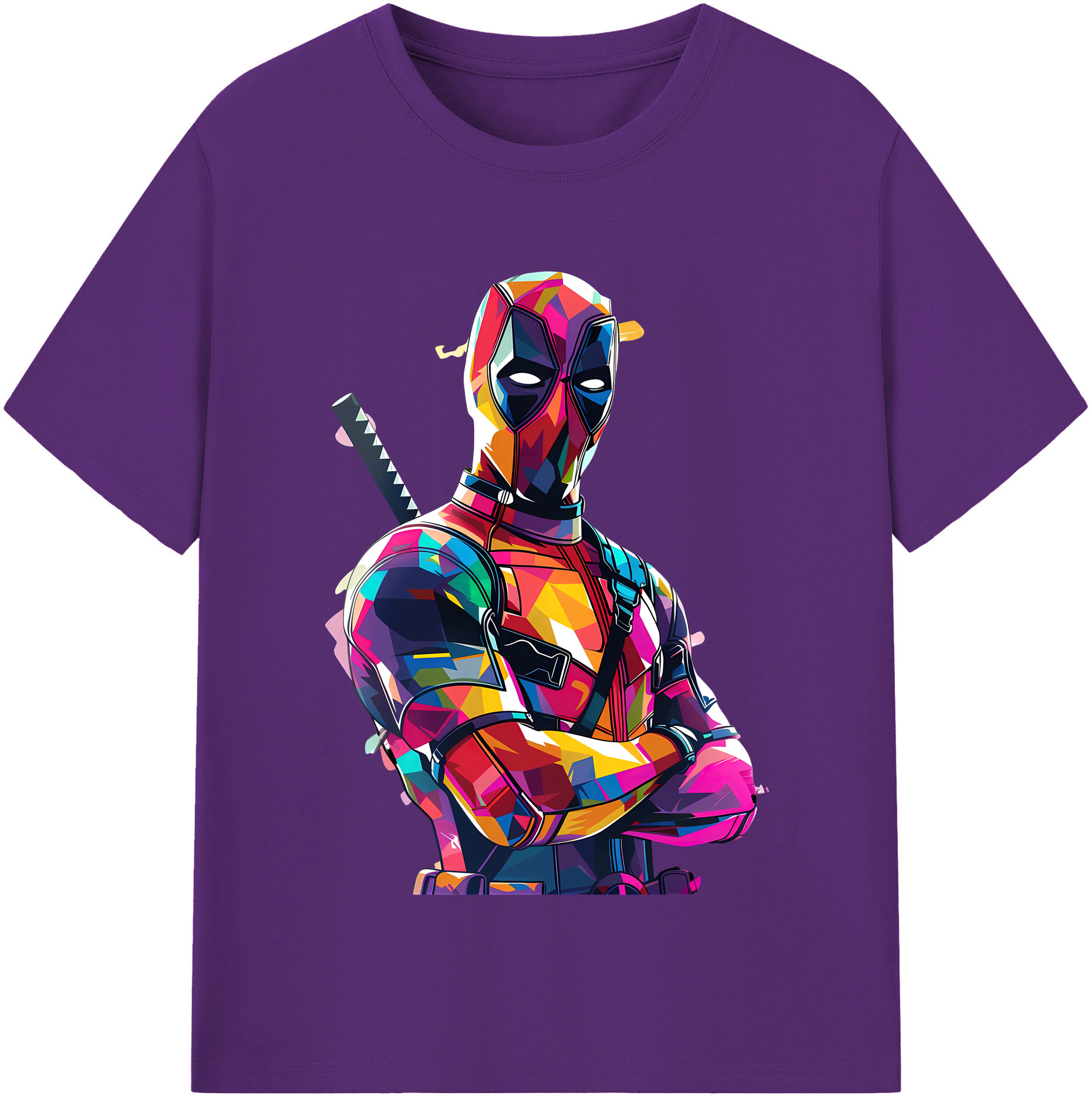 （画像用） Deadpool デッドプール 綿100％半袖Tシャツ（フロントプリント）