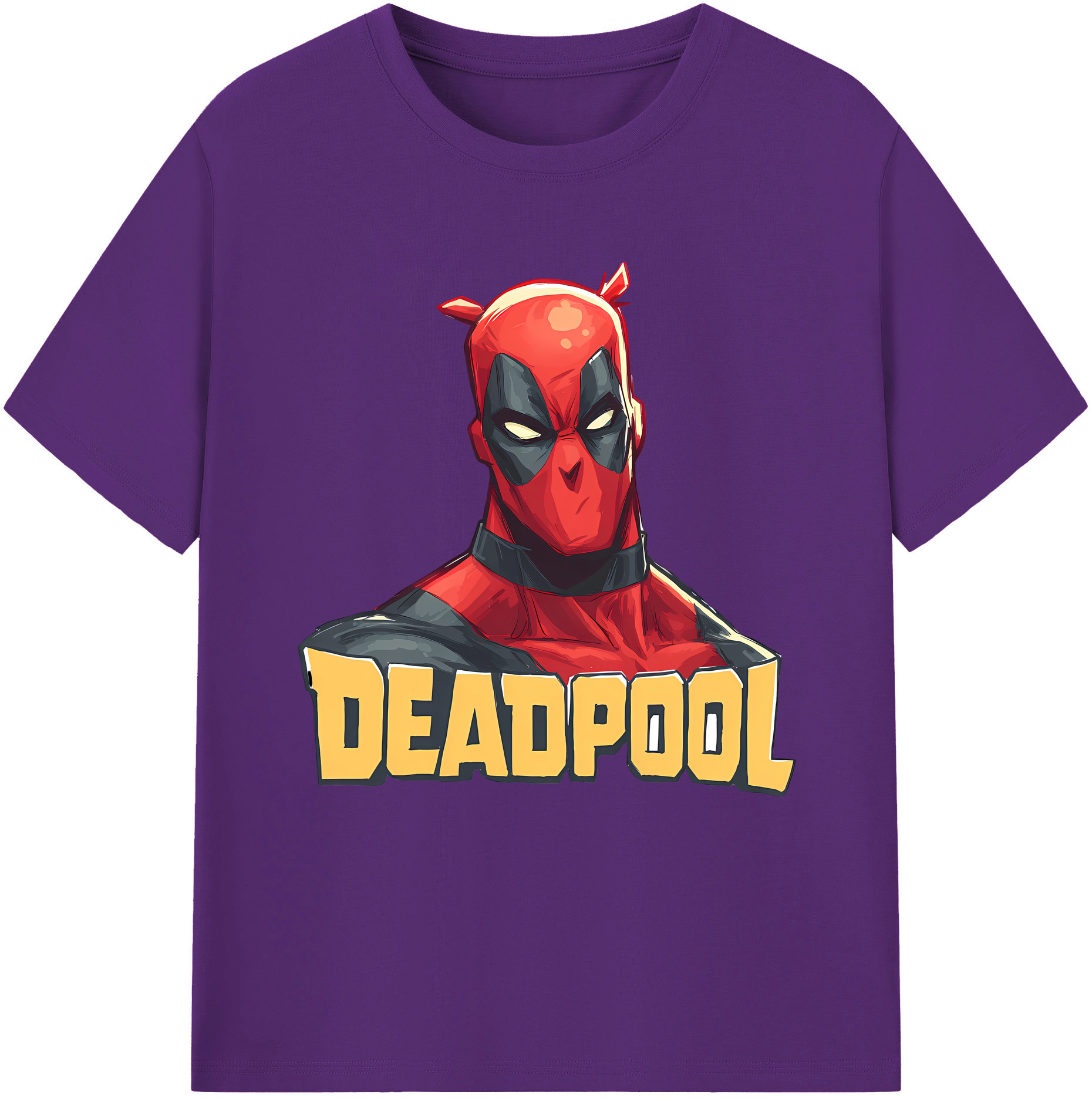 （画像用） Deadpool デッドプール 綿100％半袖Tシャツ（フロントプリント）