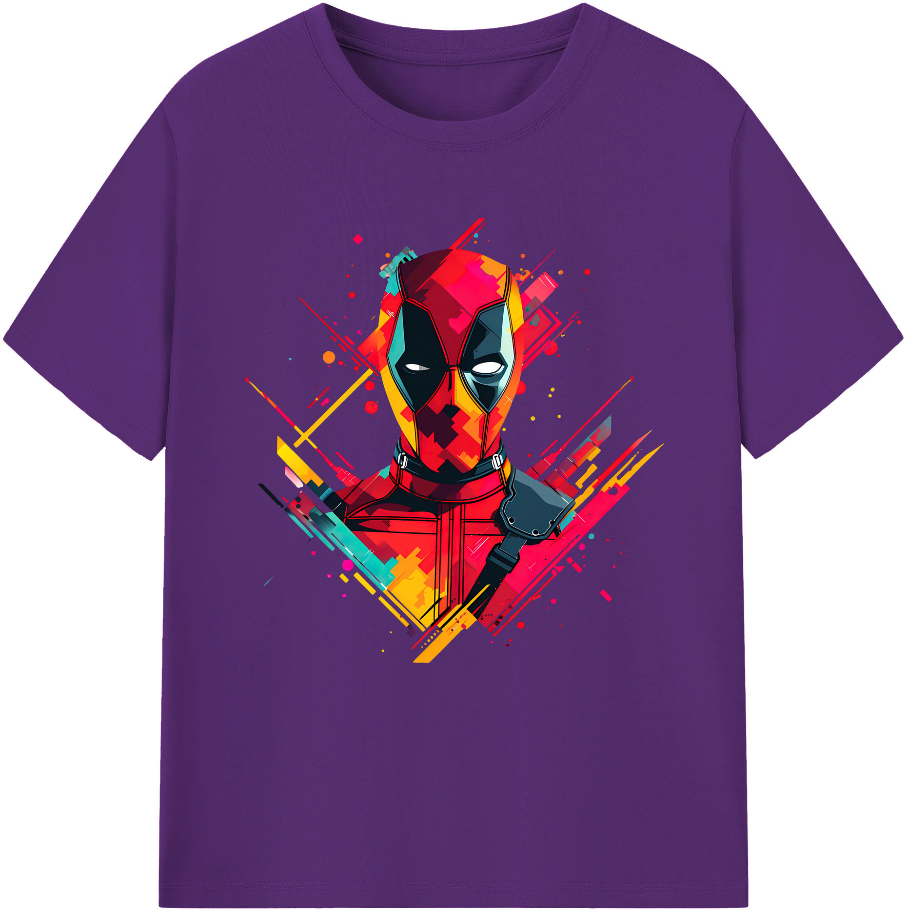 （画像用） Deadpool デッドプール 綿100％半袖Tシャツ（フロントプリント）