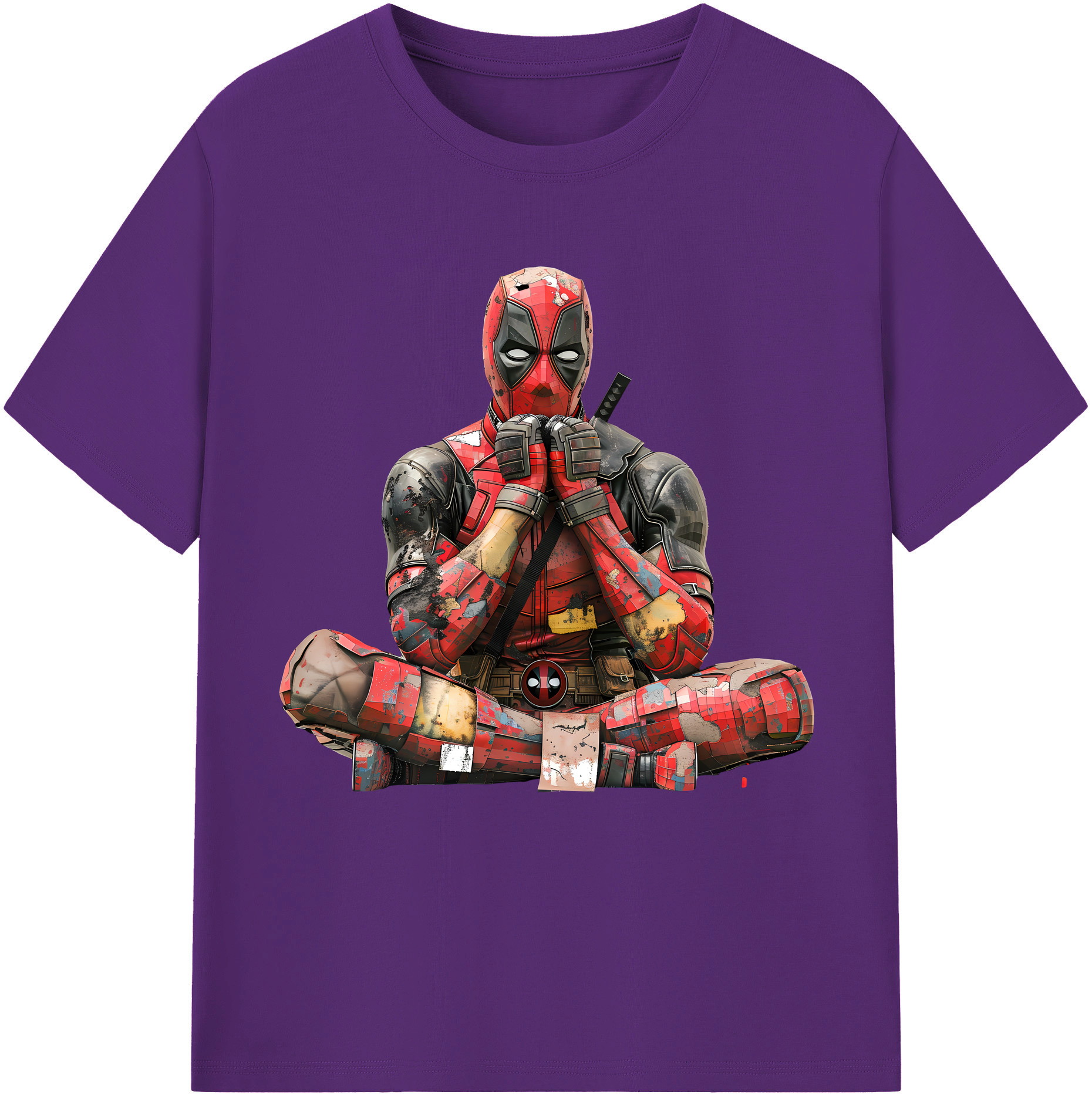 （画像用） Deadpool デッドプール 綿100％半袖Tシャツ（フロントプリント）