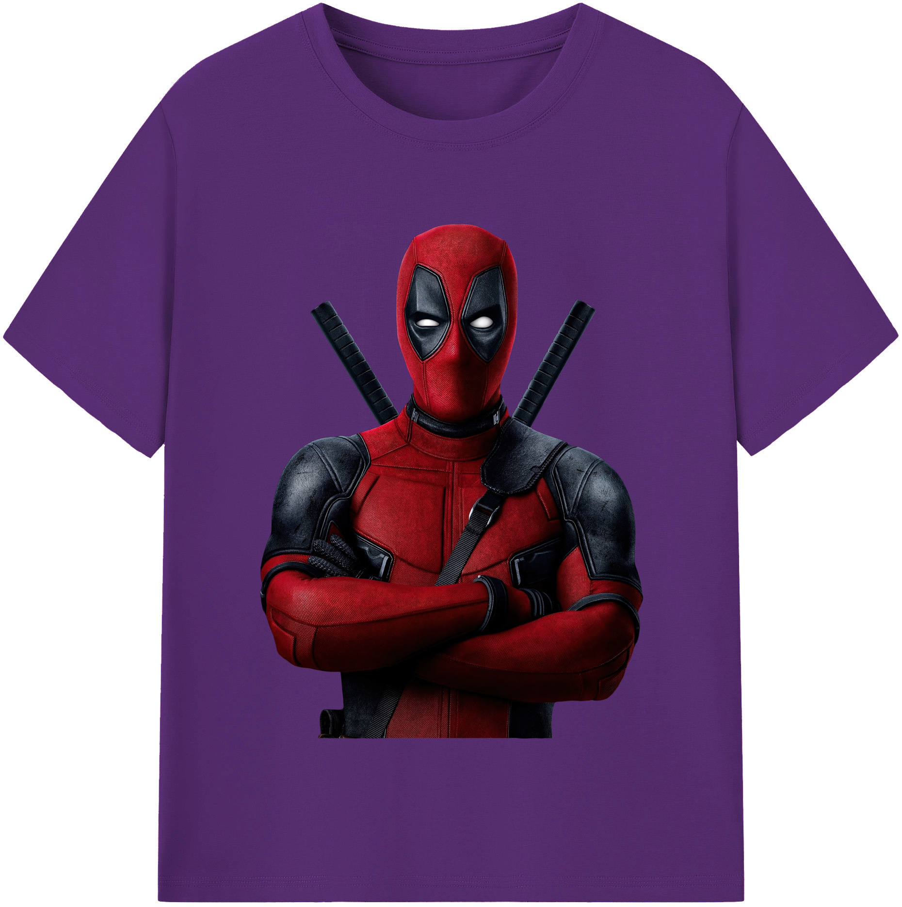 （画像用） Deadpool デッドプール 綿100％半袖Tシャツ（フロントプリント）