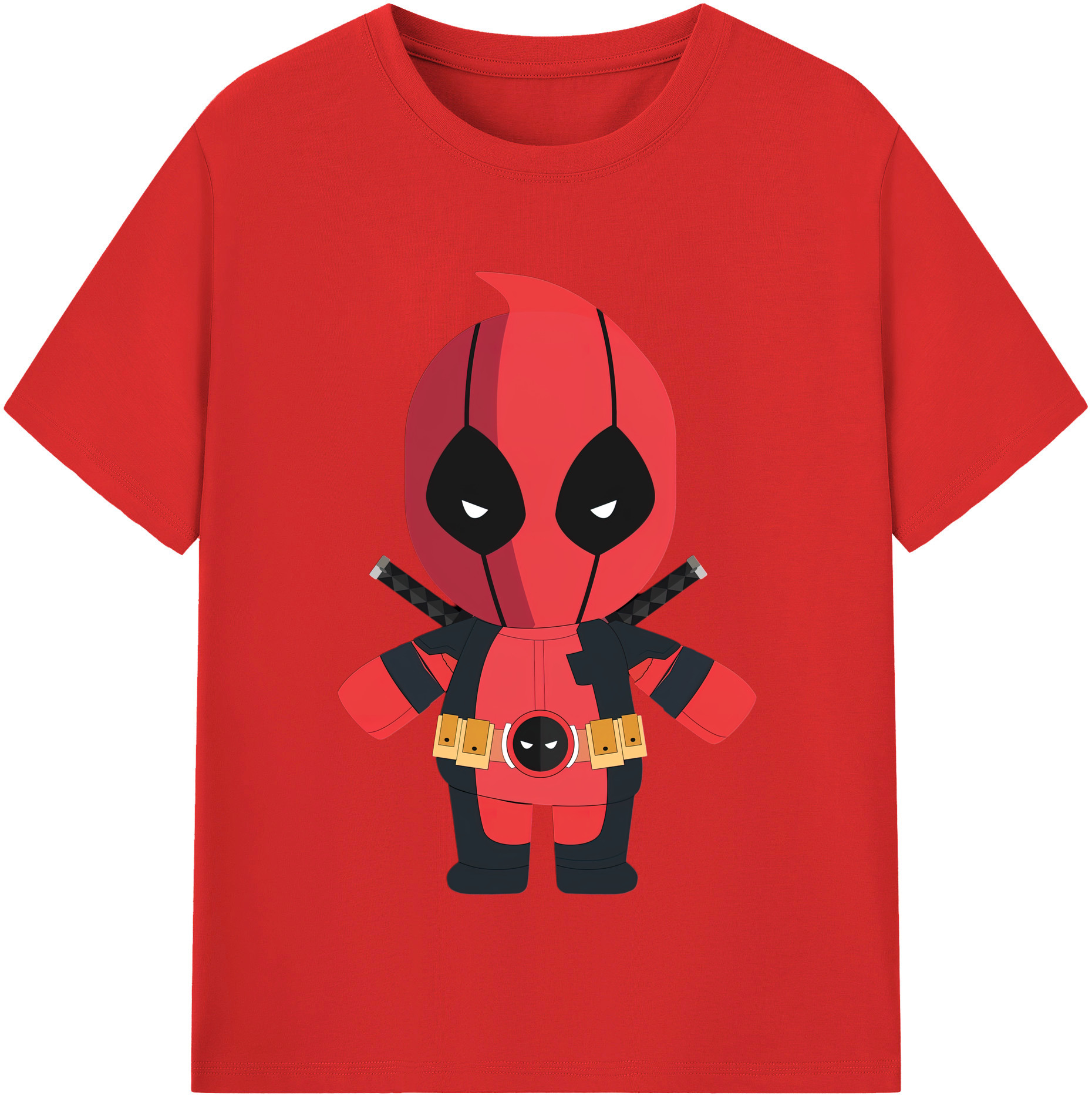 （画像用） Deadpool デッドプール 綿100％半袖Tシャツ（フロントプリント）