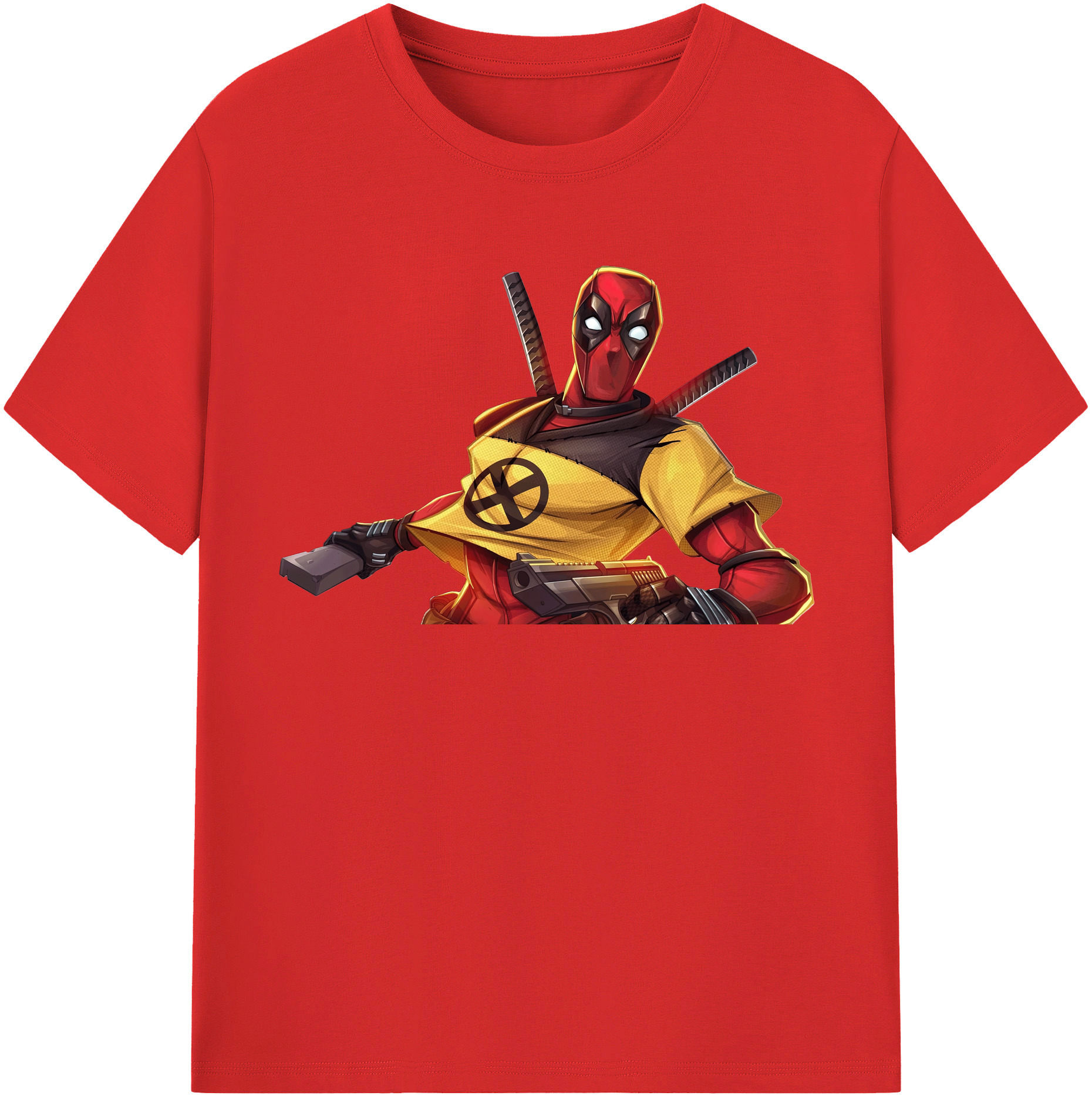 （画像用） Deadpool デッドプール 綿100％半袖Tシャツ（フロントプリント）