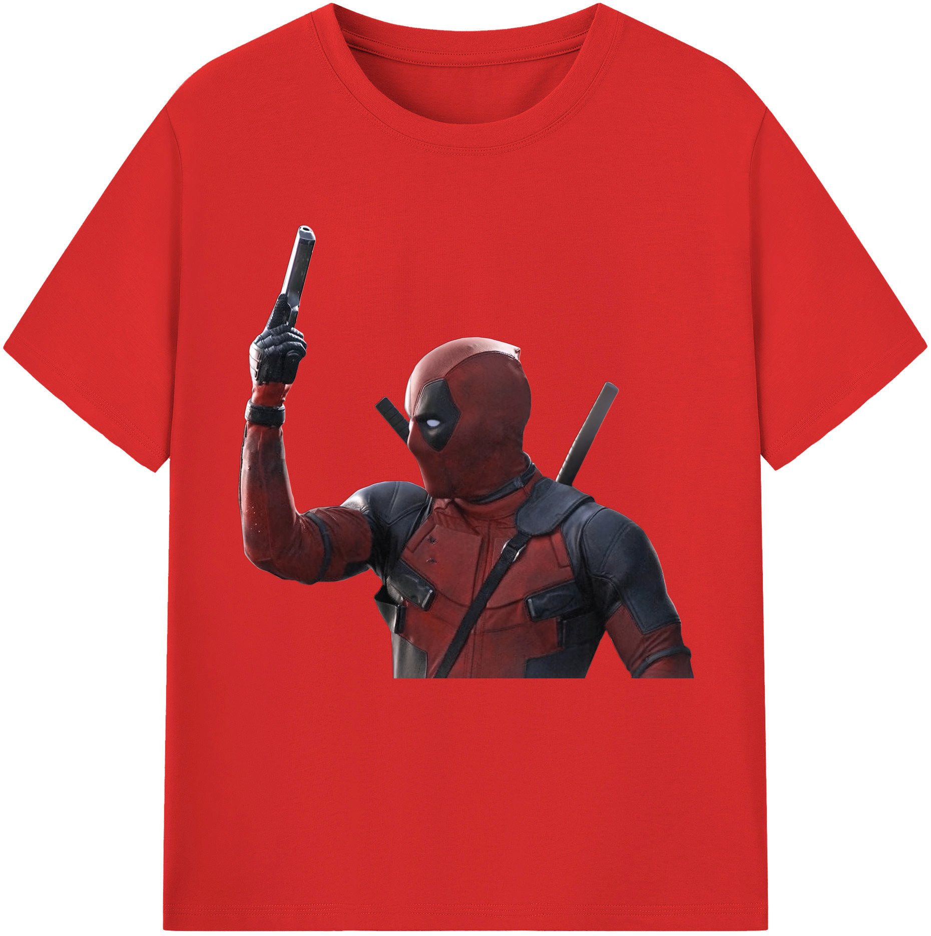 （画像用） Deadpool デッドプール 綿100％半袖Tシャツ（フロントプリント）