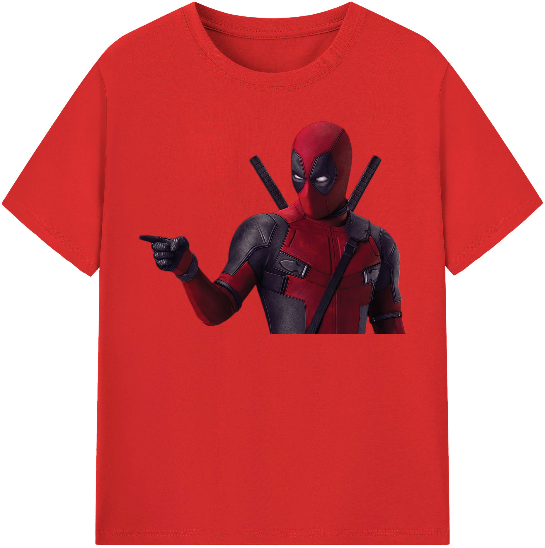 （画像用） Deadpool デッドプール 綿100％半袖Tシャツ（フロントプリント）