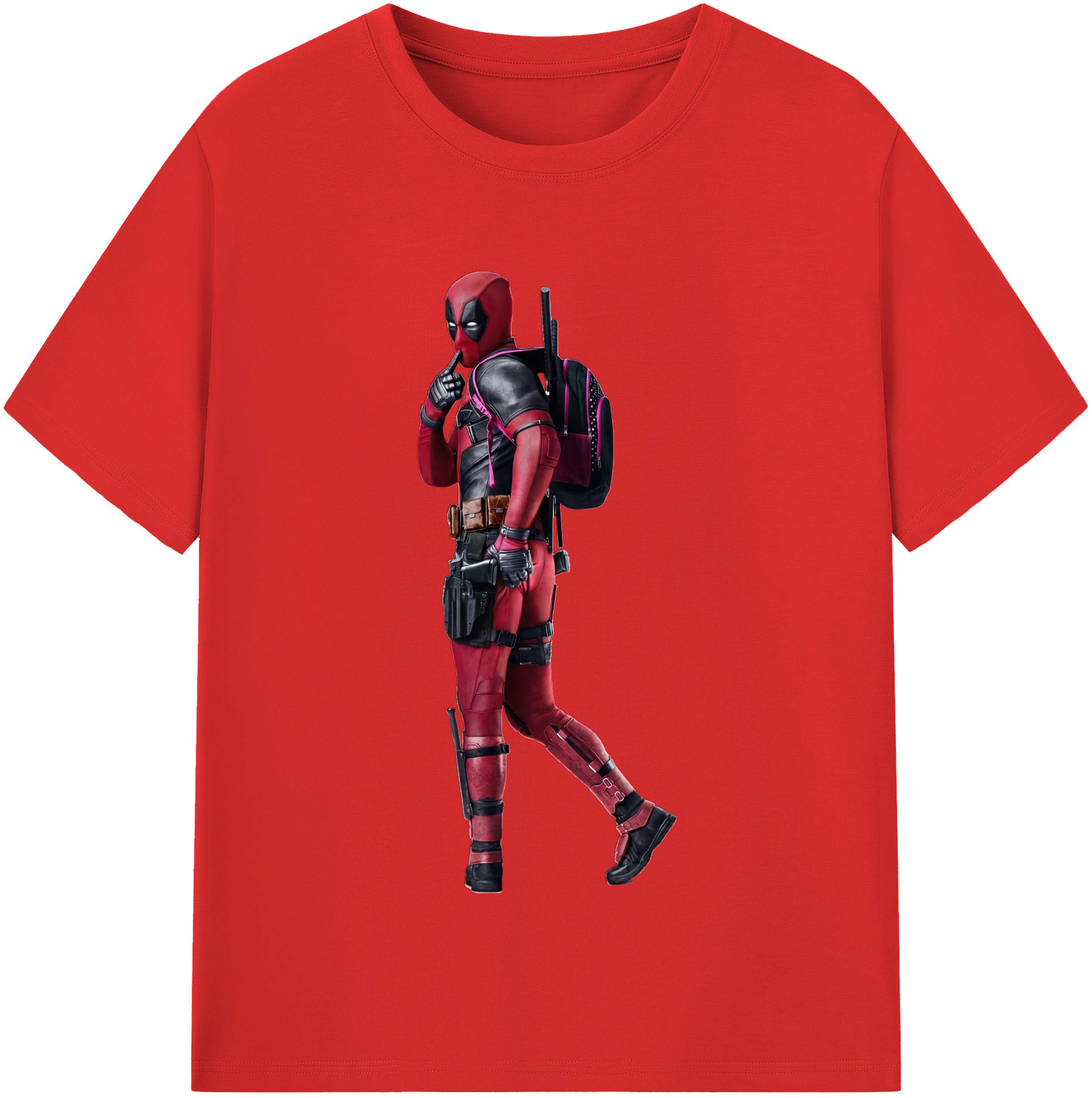 （画像用） Deadpool デッドプール 綿100％半袖Tシャツ（フロントプリント）