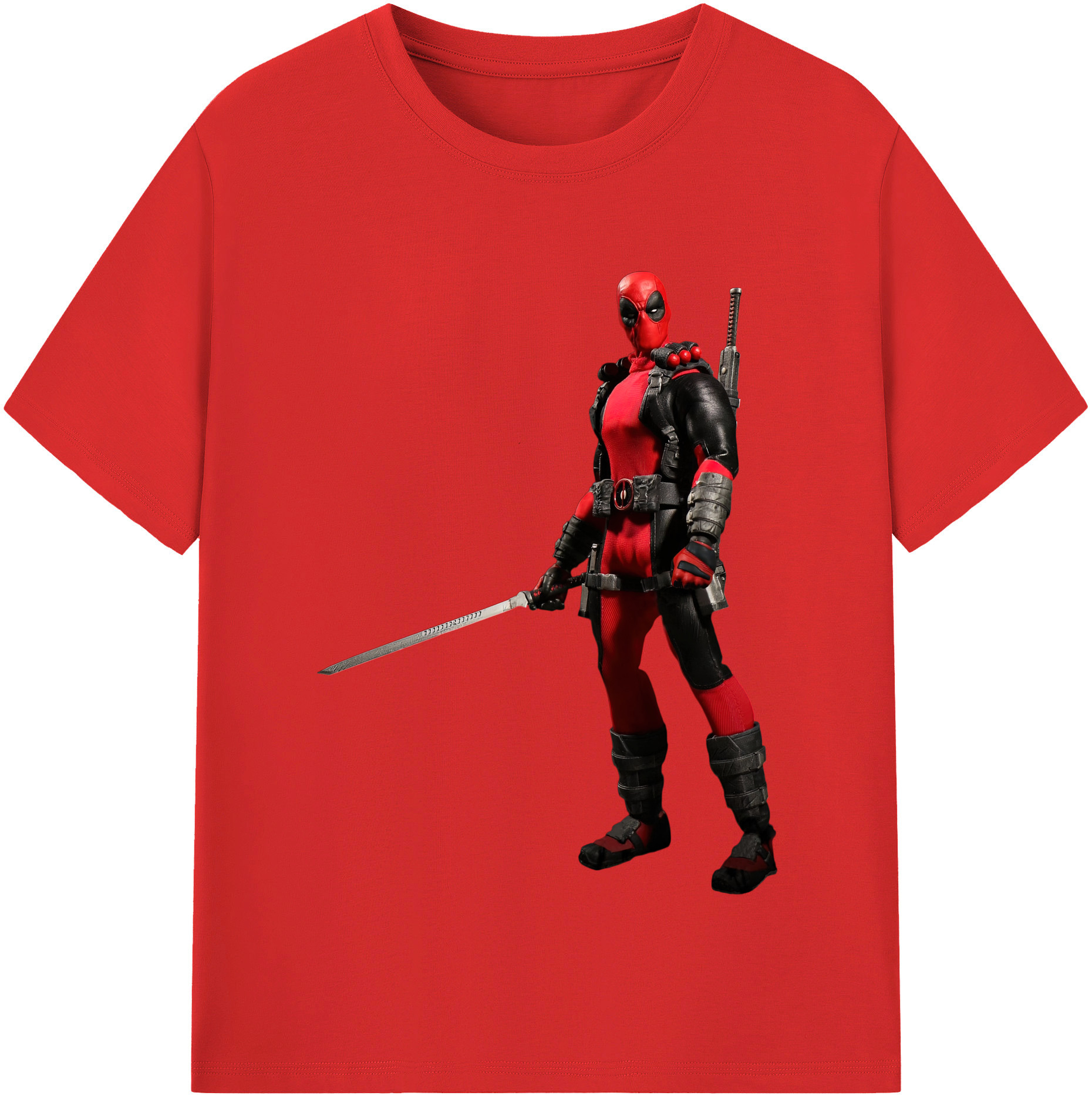 （画像用） Deadpool デッドプール 綿100％半袖Tシャツ（フロントプリント）