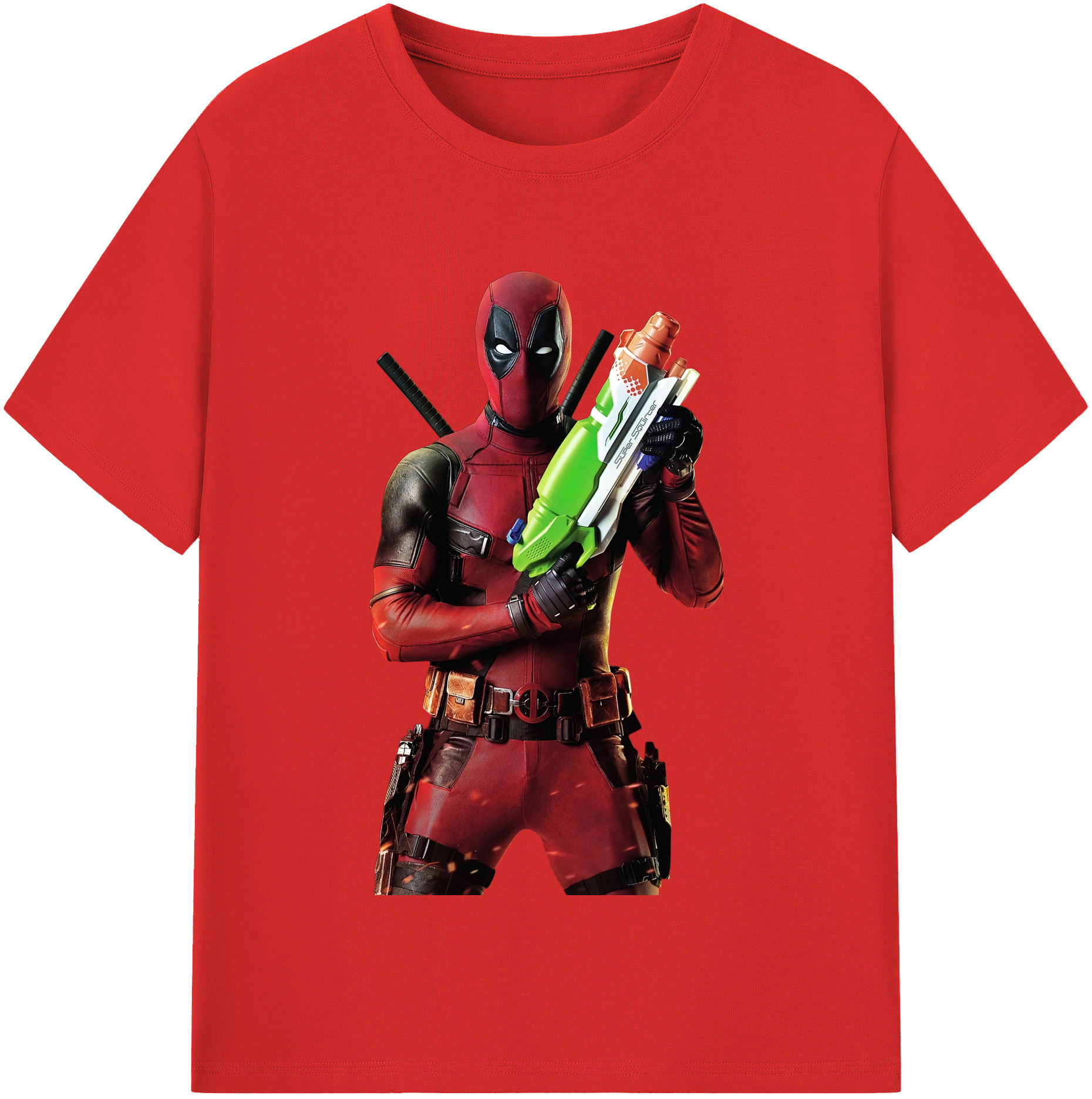 （画像用） Deadpool デッドプール 綿100％半袖Tシャツ（フロントプリント）