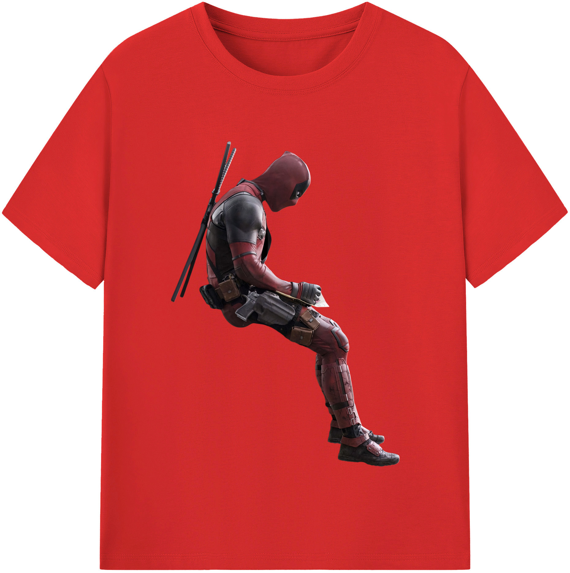 （画像用） Deadpool デッドプール 綿100％半袖Tシャツ（フロントプリント）