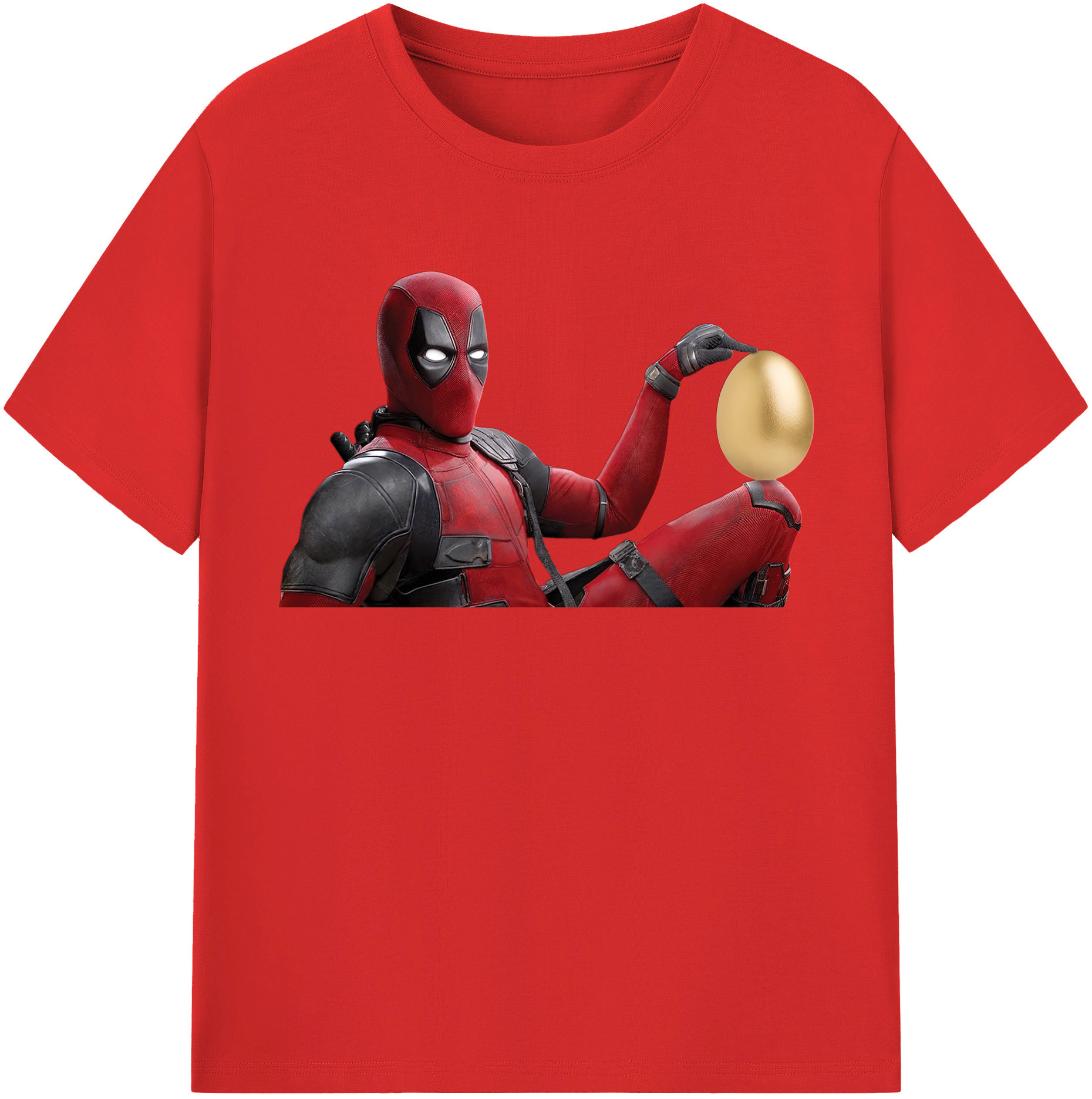 （画像用） Deadpool デッドプール 綿100％半袖Tシャツ（フロントプリント）