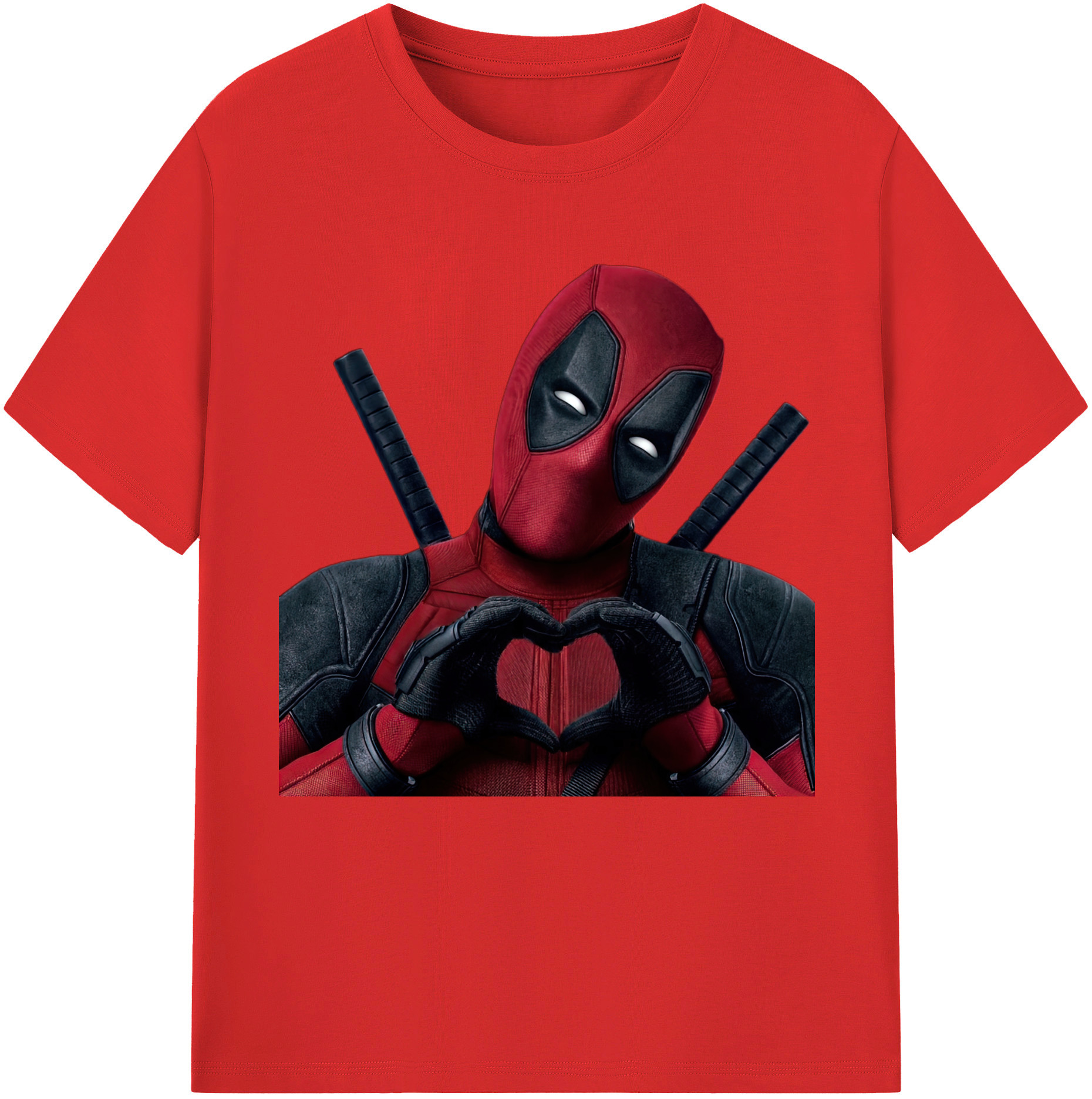 （画像用） Deadpool デッドプール 綿100％半袖Tシャツ（フロントプリント）