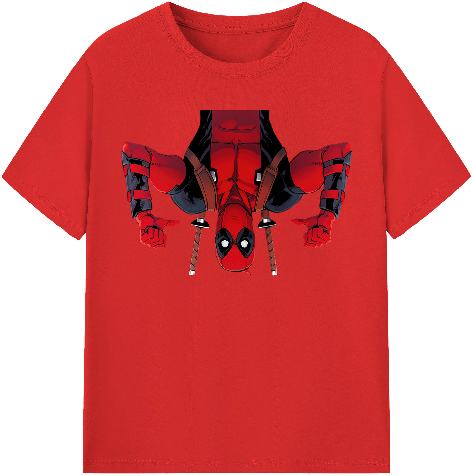 （画像用） Deadpool デッドプール 綿100％半袖Tシャツ（フロントプリント）