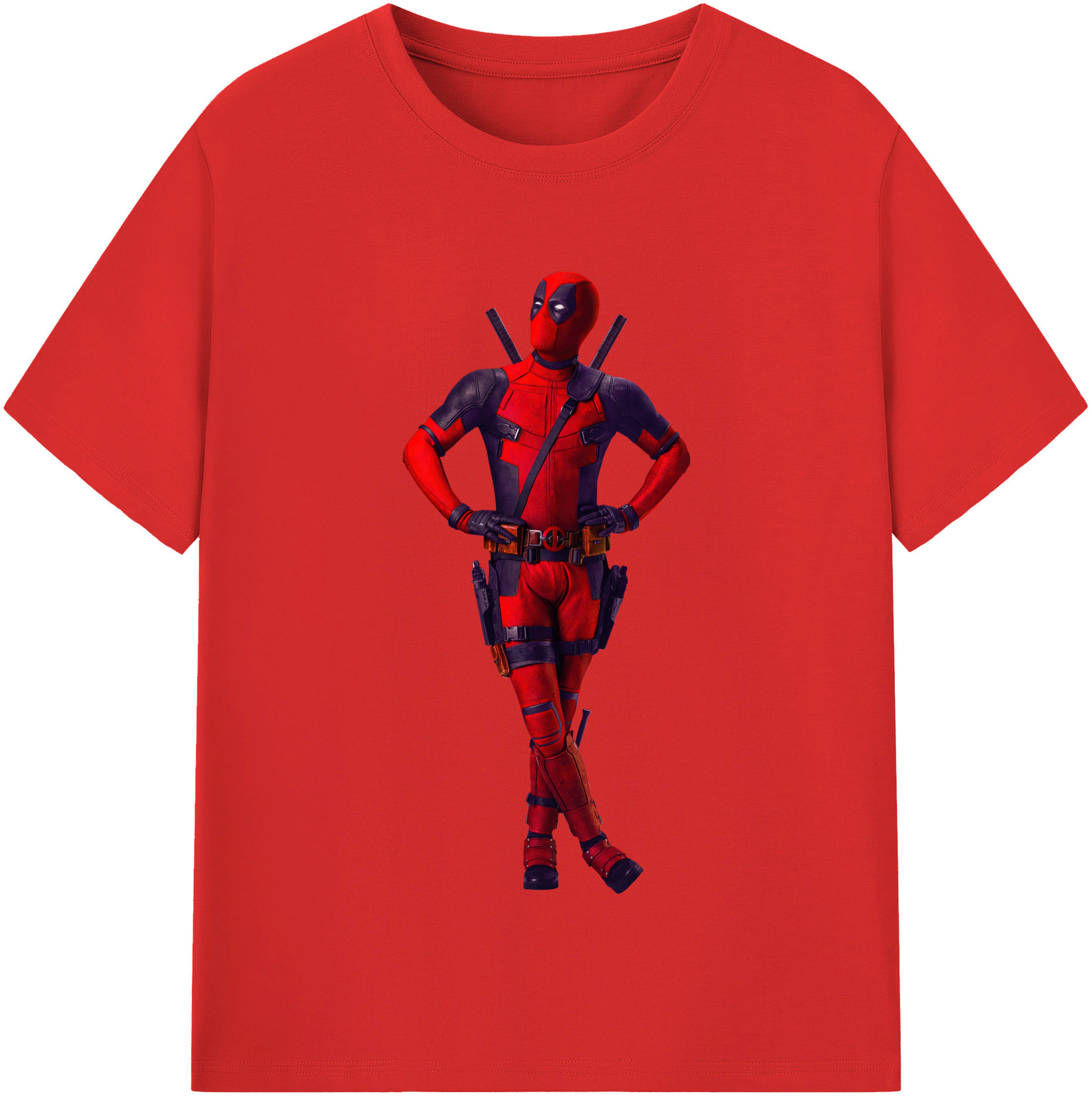 （画像用） Deadpool デッドプール 綿100％半袖Tシャツ（フロントプリント）