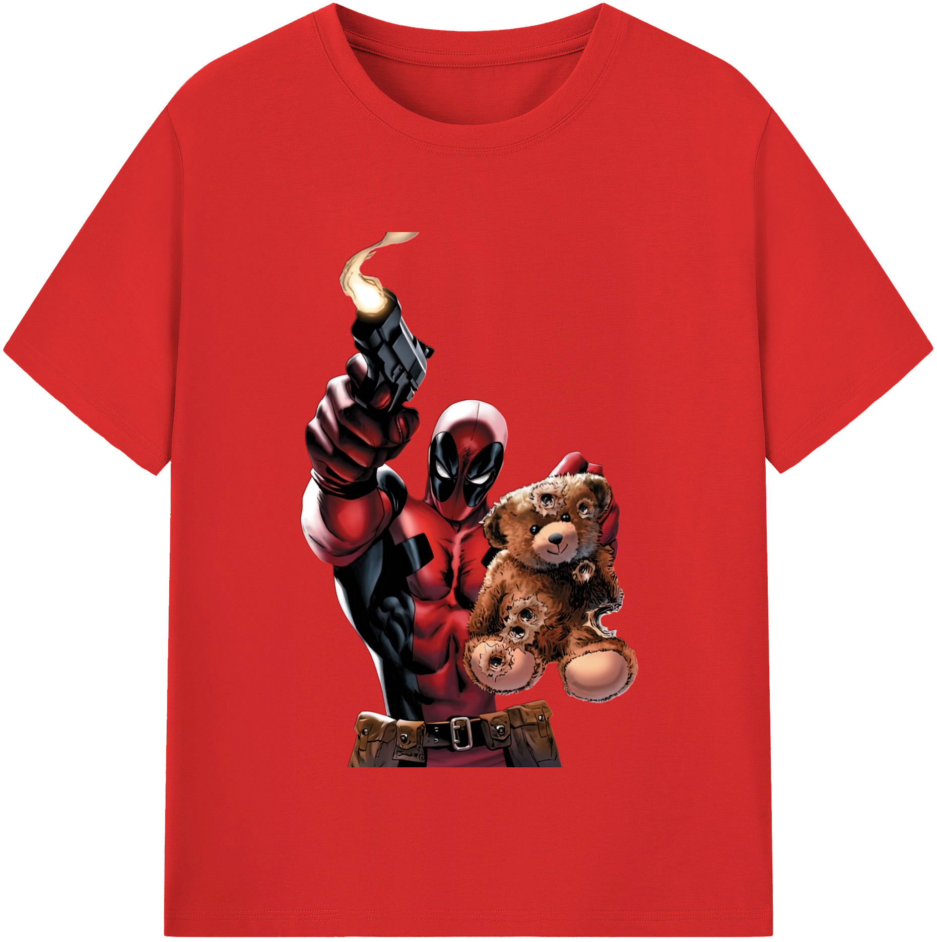 （画像用） Deadpool デッドプール 綿100％半袖Tシャツ（フロントプリント）