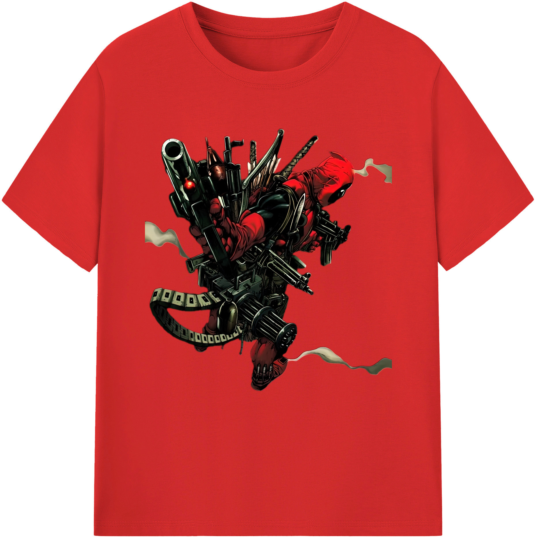 （画像用） Deadpool デッドプール 綿100％半袖Tシャツ（フロントプリント）