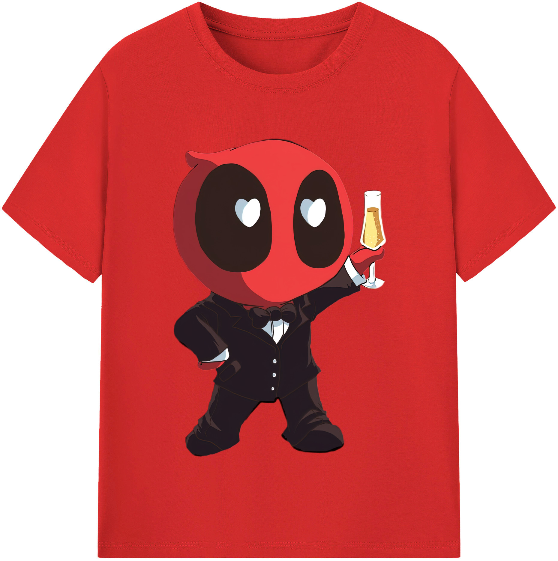 （画像用） Deadpool デッドプール 綿100％半袖Tシャツ（フロントプリント）