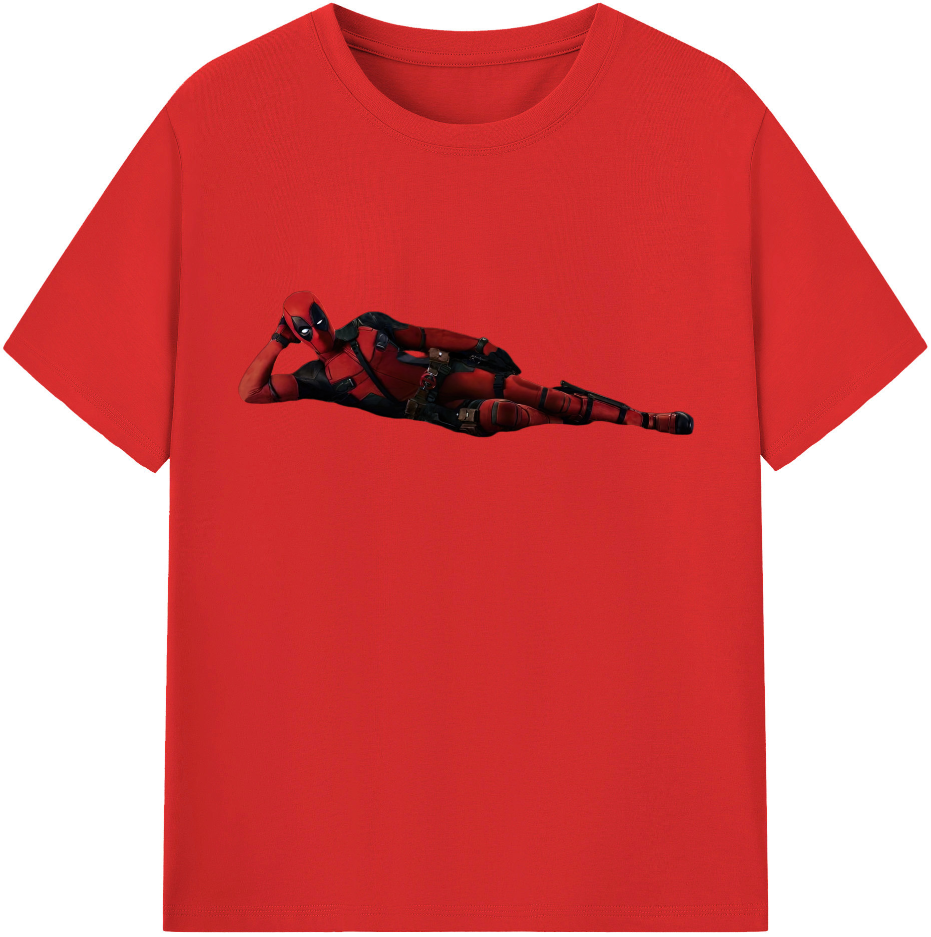 （画像用） Deadpool デッドプール 綿100％半袖Tシャツ（フロントプリント）