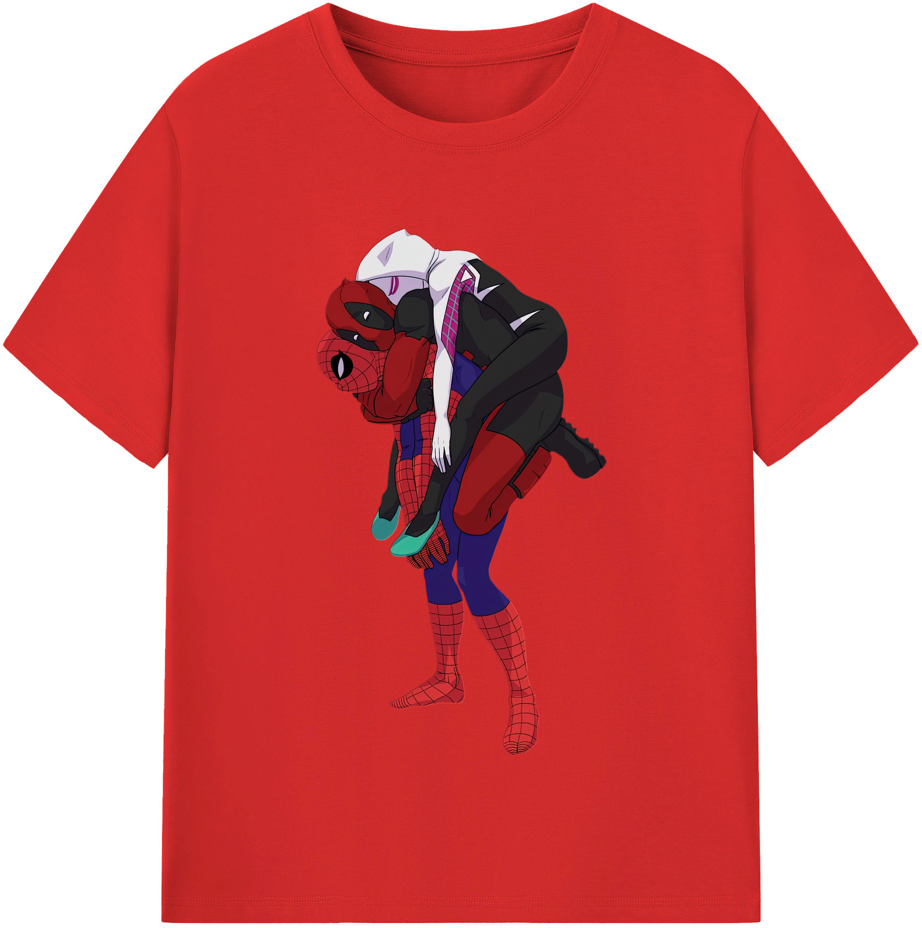 （画像用） Deadpool デッドプール 綿100％半袖Tシャツ（フロントプリント）