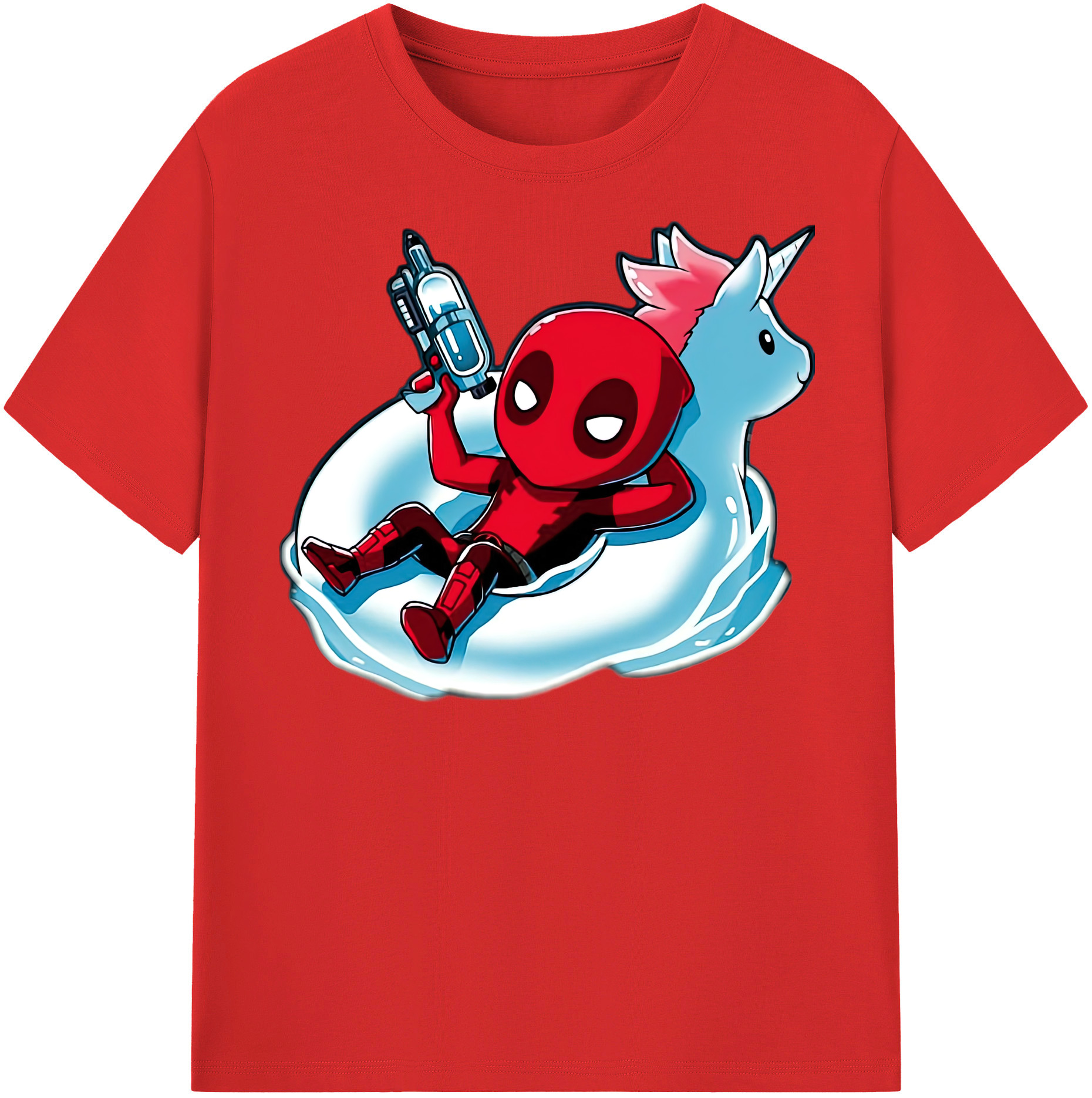 （画像用） Deadpool デッドプール 綿100％半袖Tシャツ（フロントプリント）