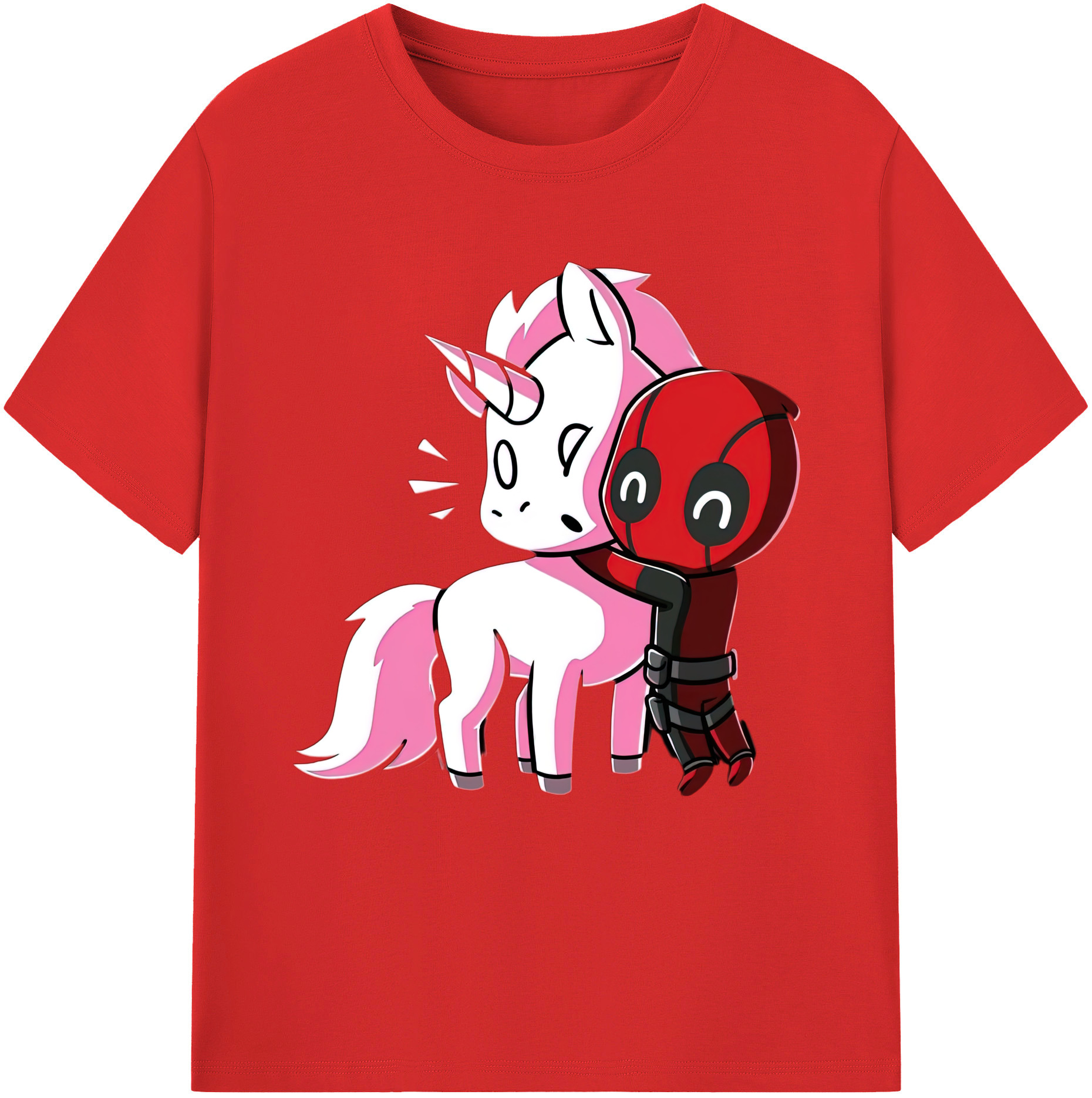 （画像用） Deadpool デッドプール 綿100％半袖Tシャツ（フロントプリント）